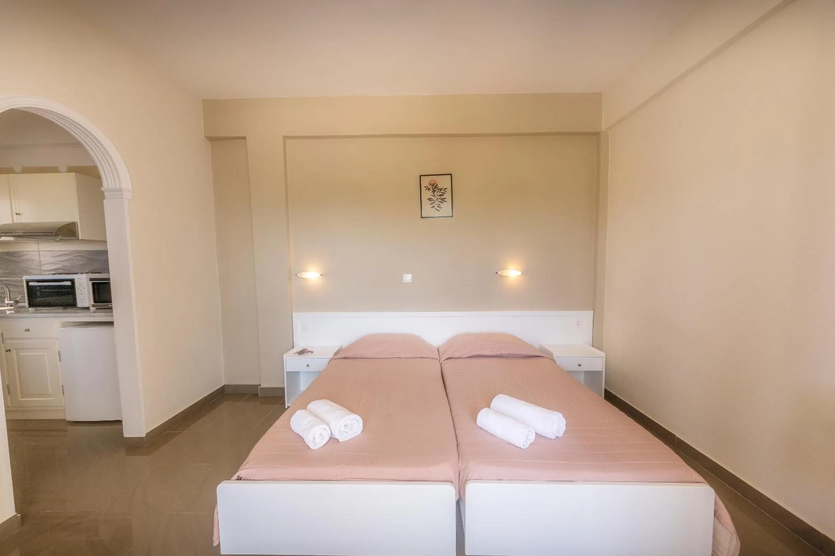 Bed in Chandris Apartments