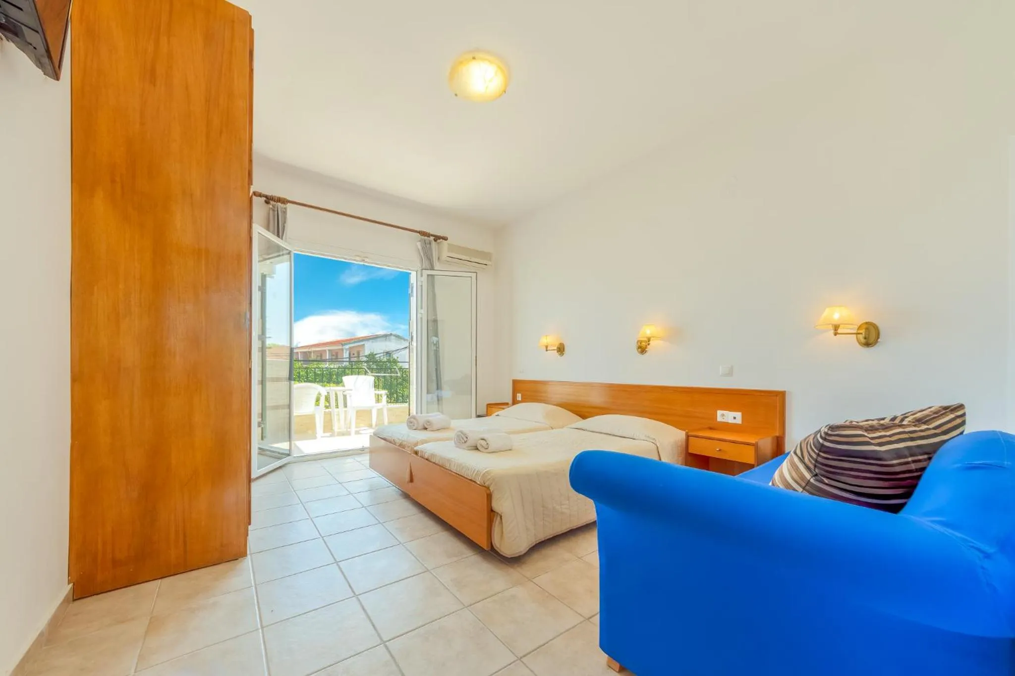 Bedroom in Chandris Apartments