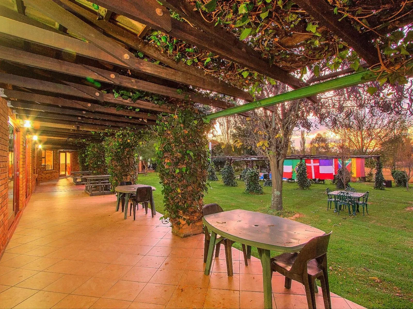 Patio in Airport Bird & Game Lodge