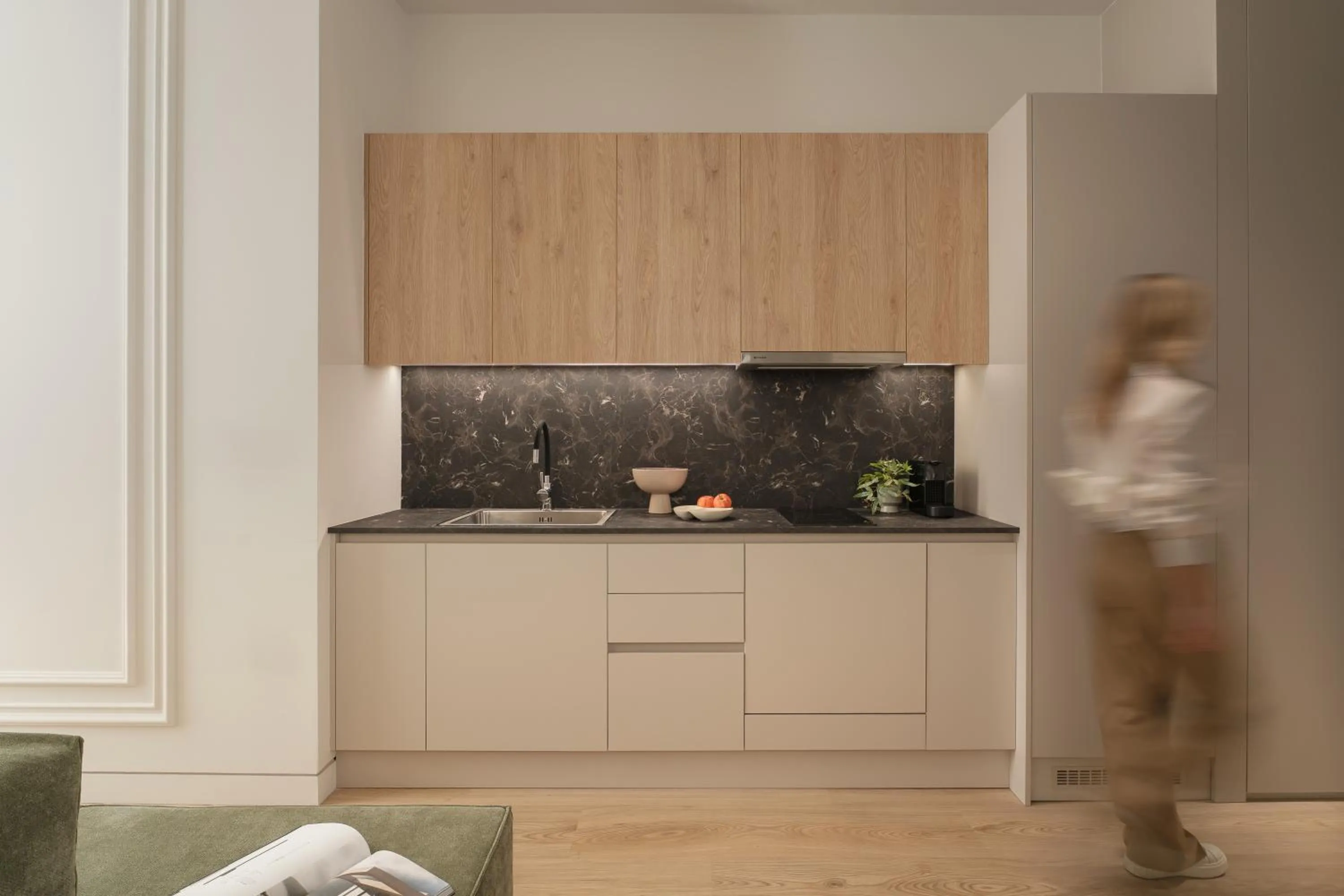 Kitchen or kitchenette in Anfides Boutique Hotel