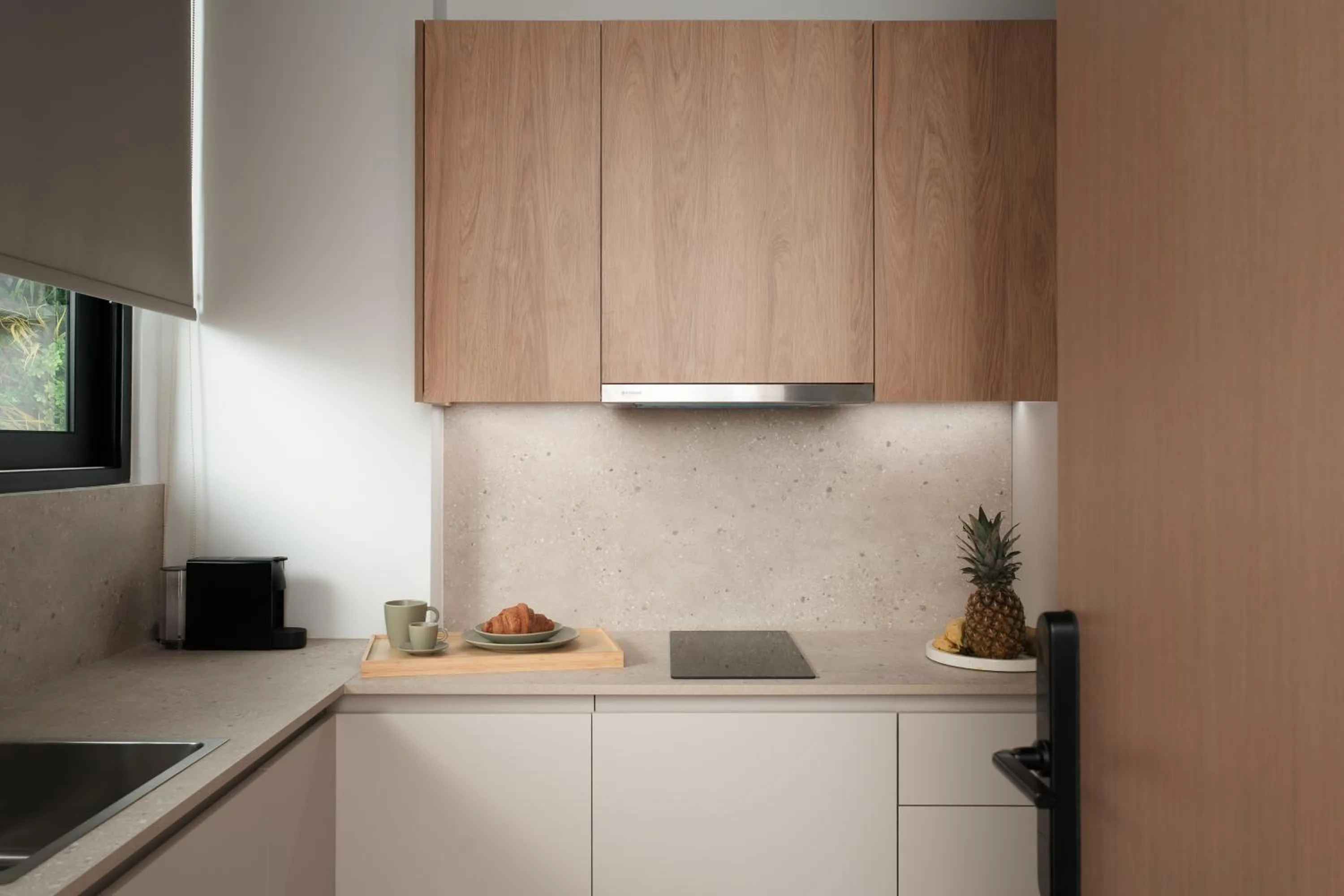 Kitchen or kitchenette in Anfides Boutique Hotel