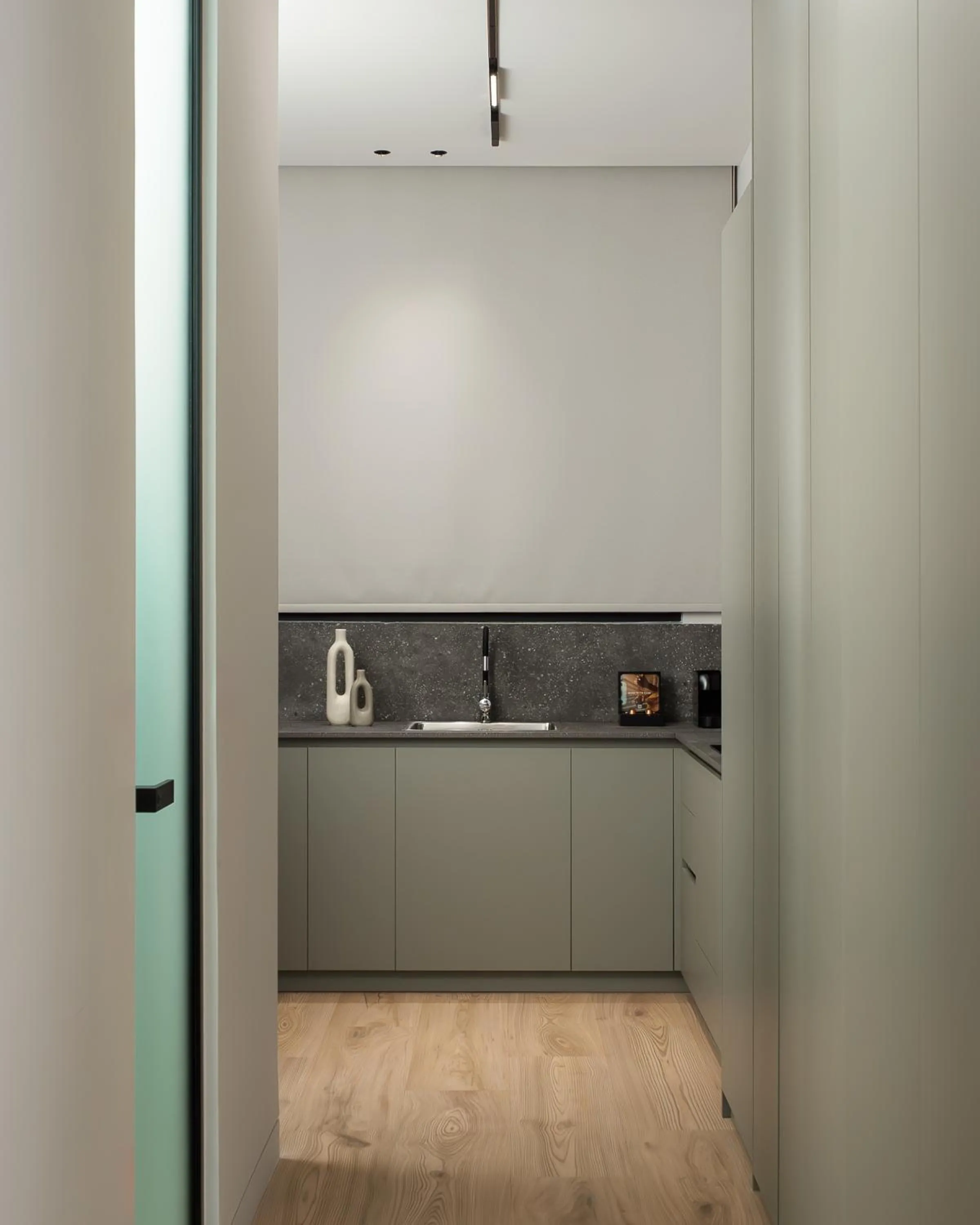 Kitchen or kitchenette in Anfides Boutique Hotel