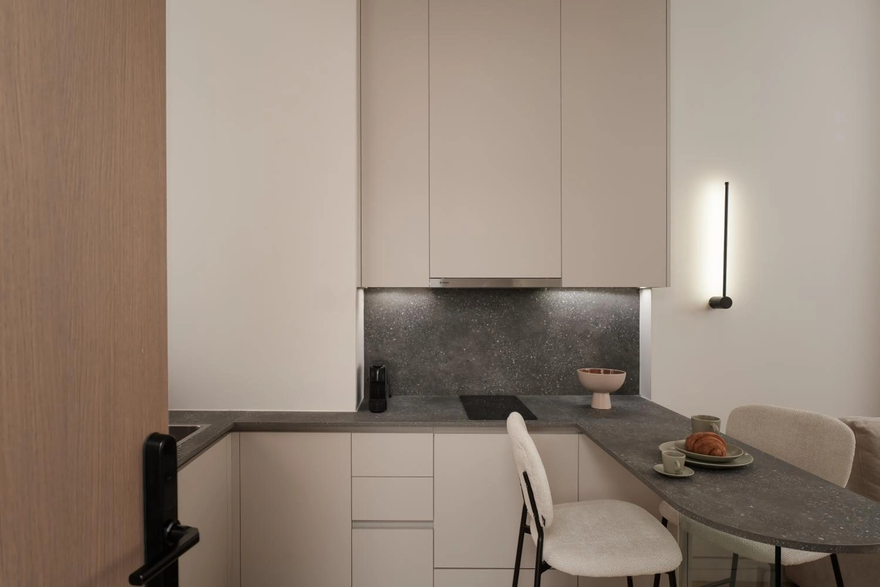 Kitchen or kitchenette in Anfides Boutique Hotel