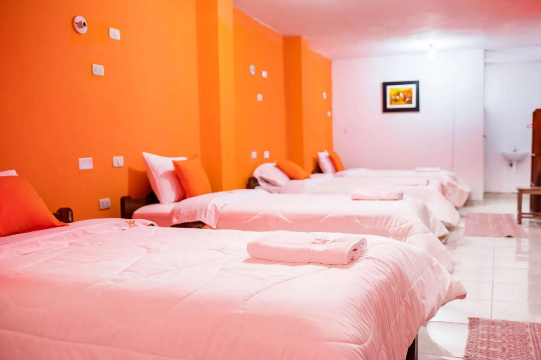 Bed in Hotel Chachapoyas