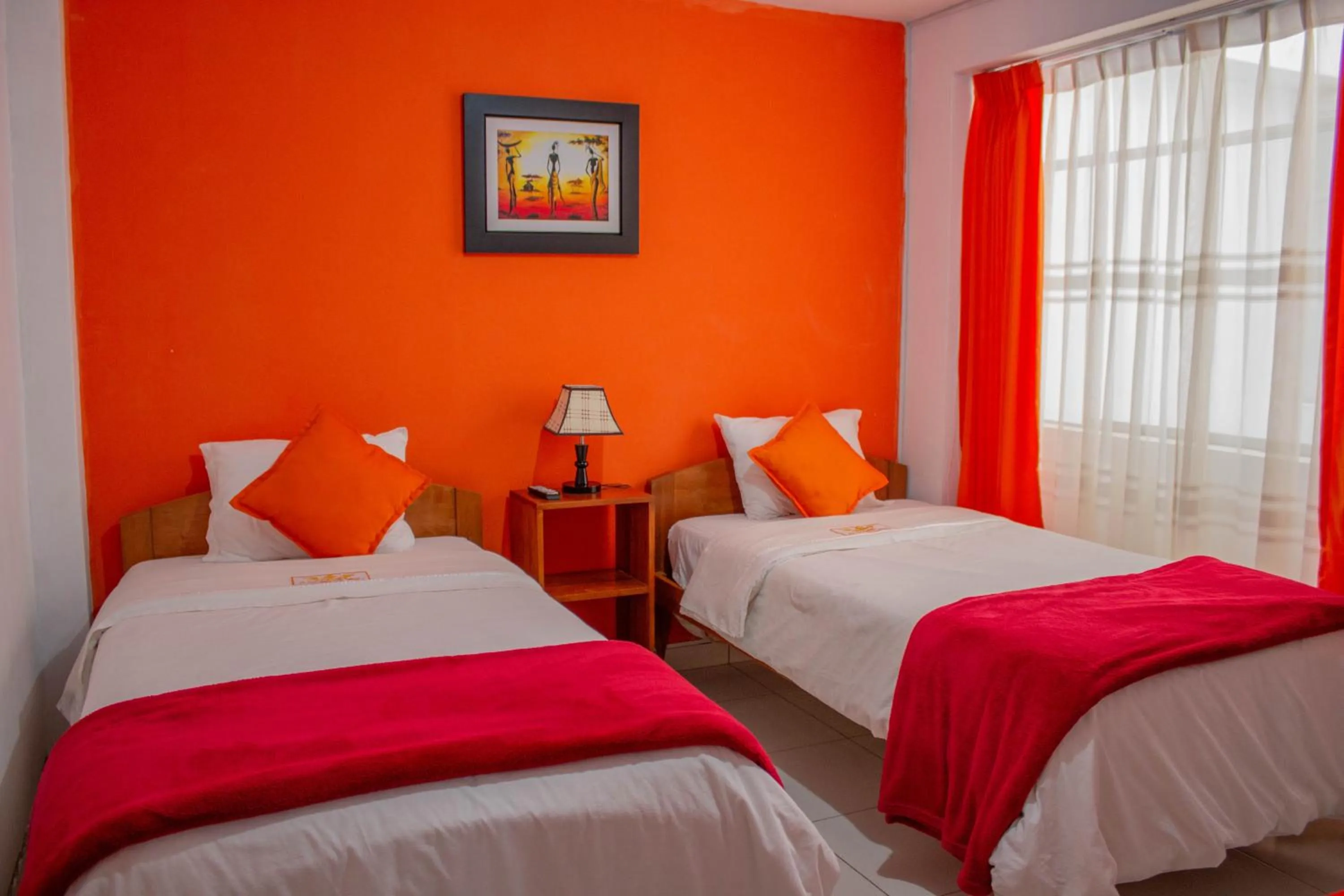 Bed in Hotel Chachapoyas