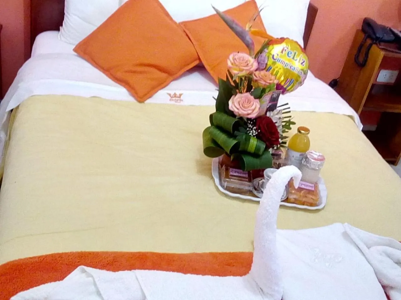 Bed in Hotel Chachapoyas