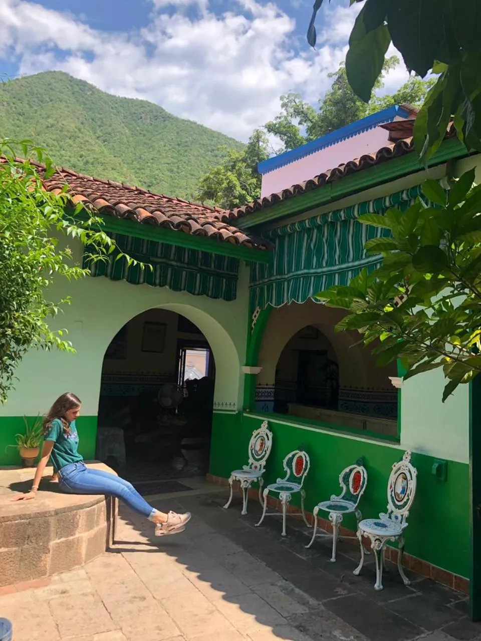 Patio in Copper Canyon Riverside Lodge