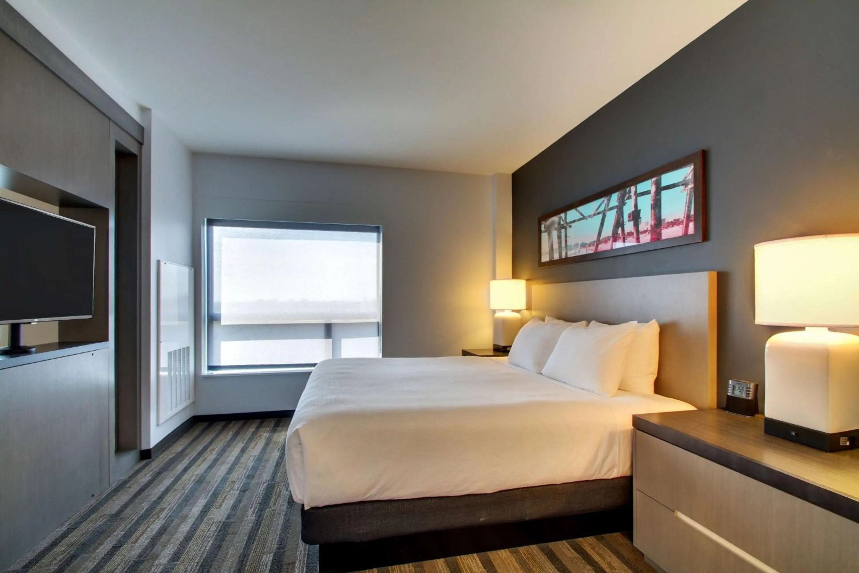 Photo of the whole room, Bed in Hyatt House Chicago/Evanston