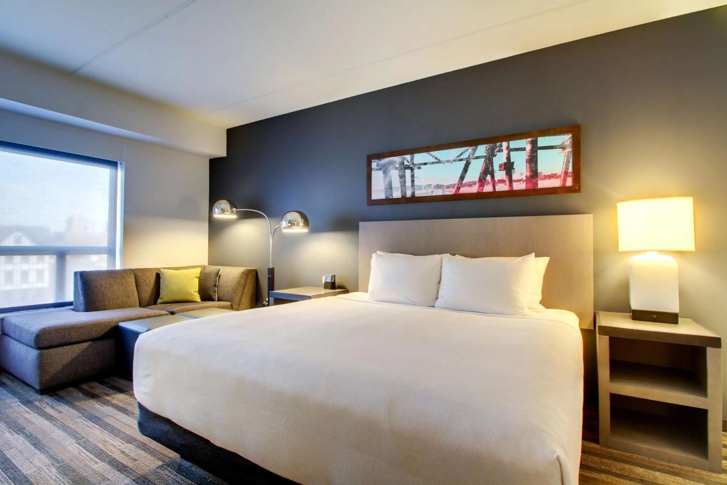 Photo of the whole room, Bed in Hyatt House Chicago/Evanston