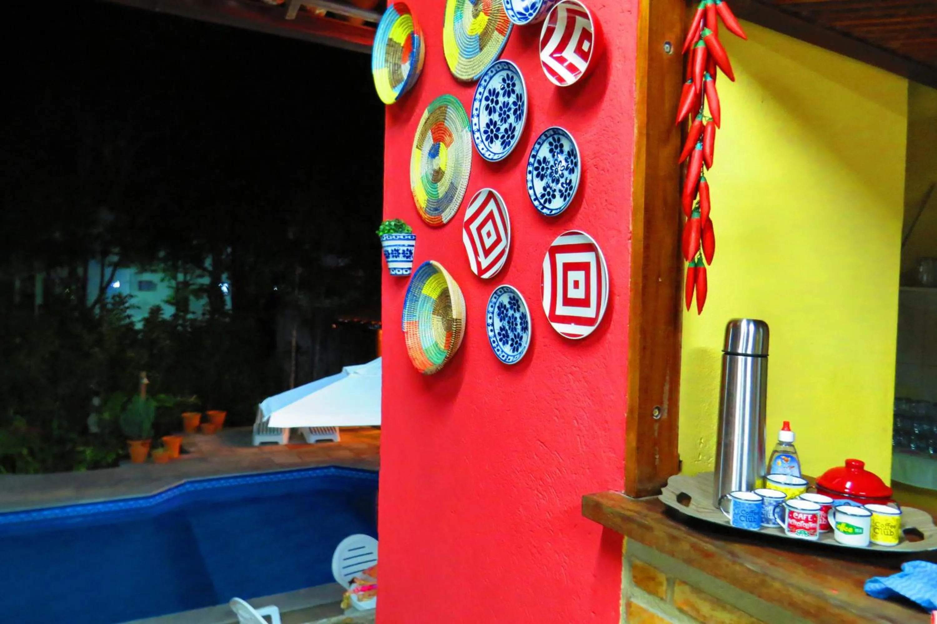 Decorative detail in Pousada Recanto da Terra