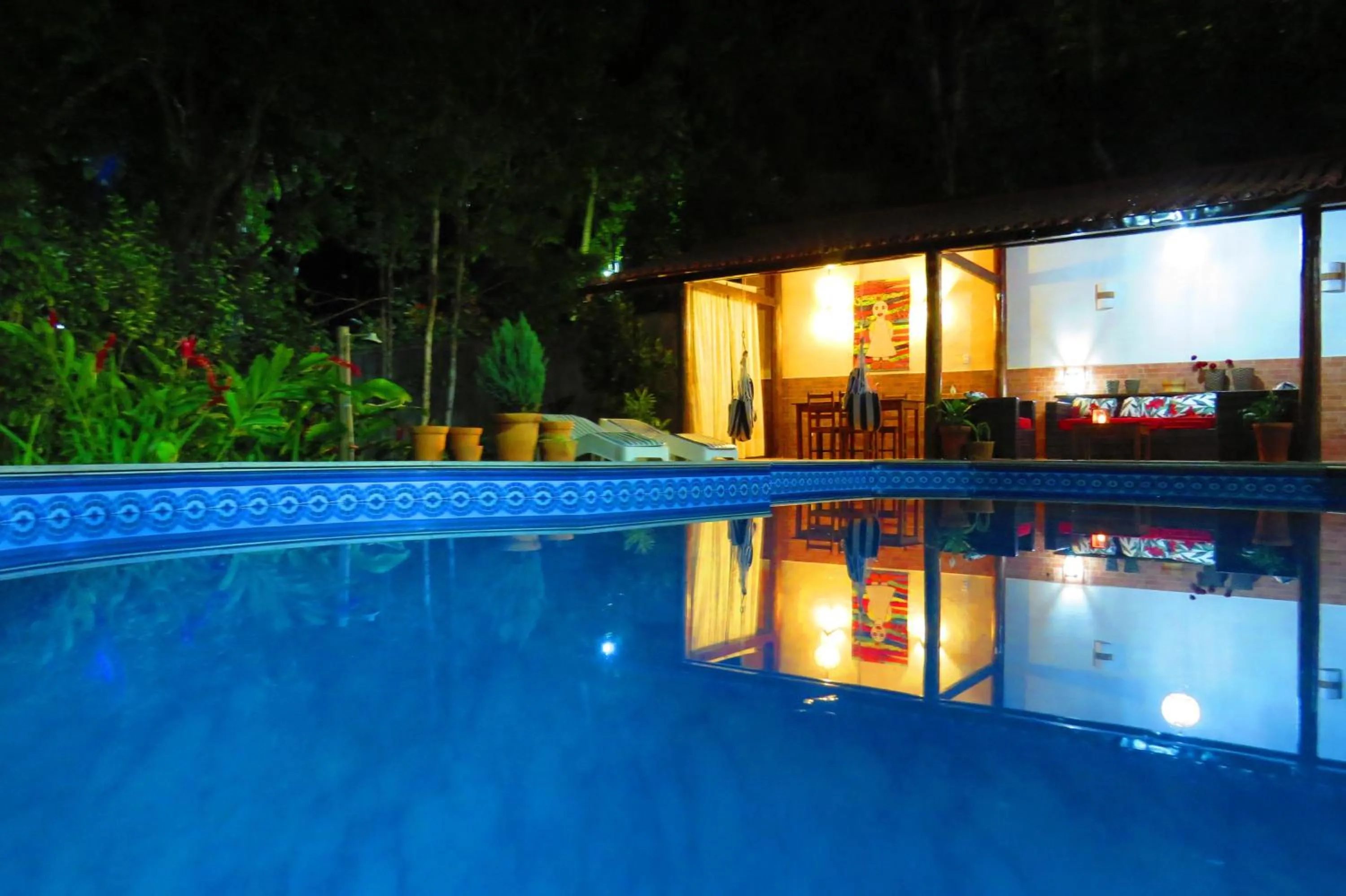 Swimming pool in Pousada Recanto da Terra