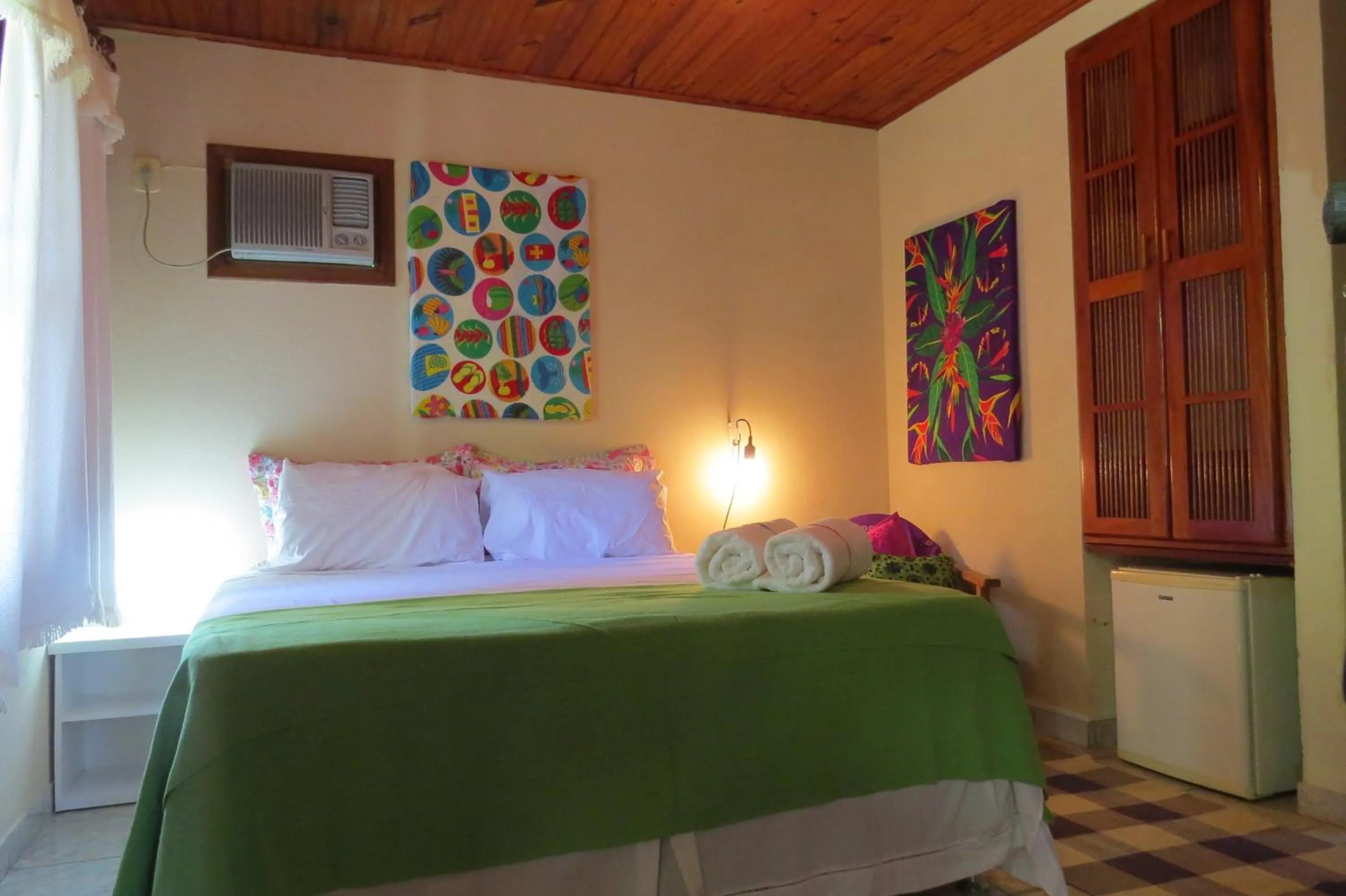 Bed in Pousada Recanto da Terra