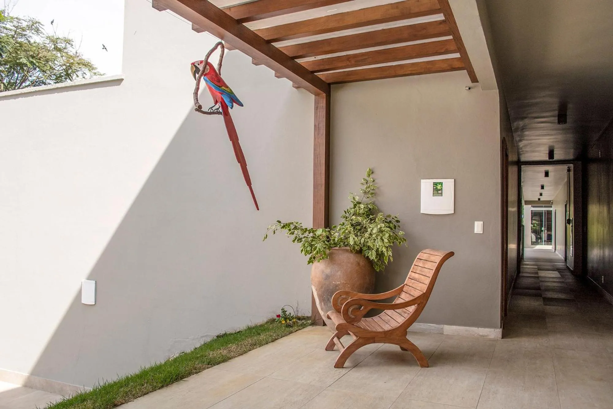 Balcony/Terrace in Pousada Recanto das Araras