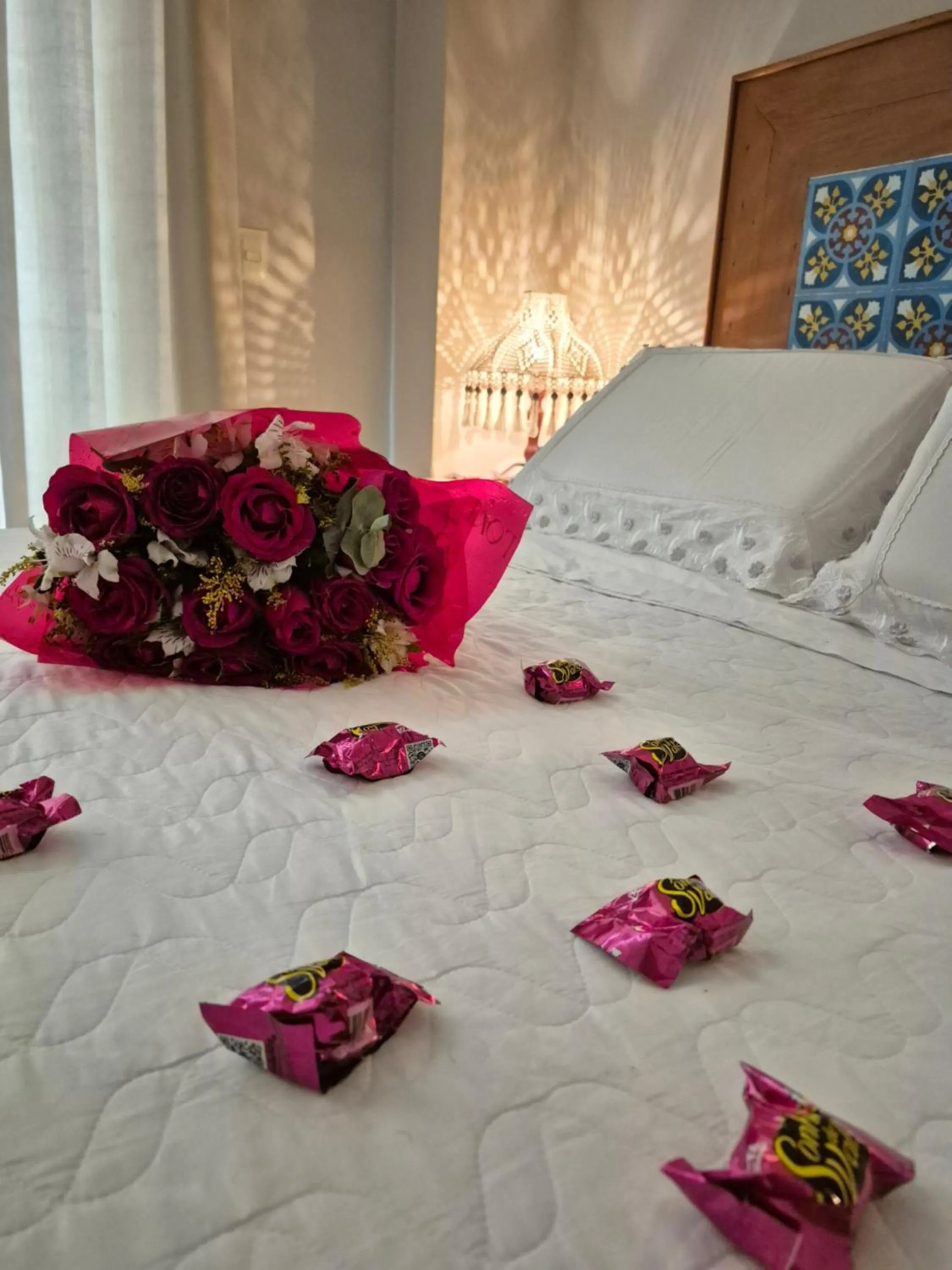 Bed in Pousada Recanto das Araras