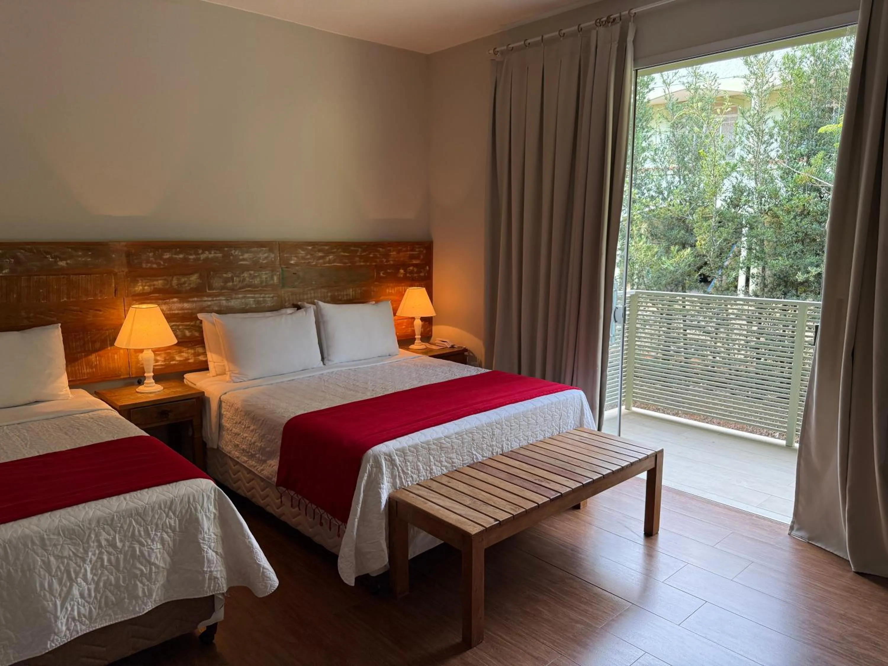 Bed in Pousada Recanto das Araras