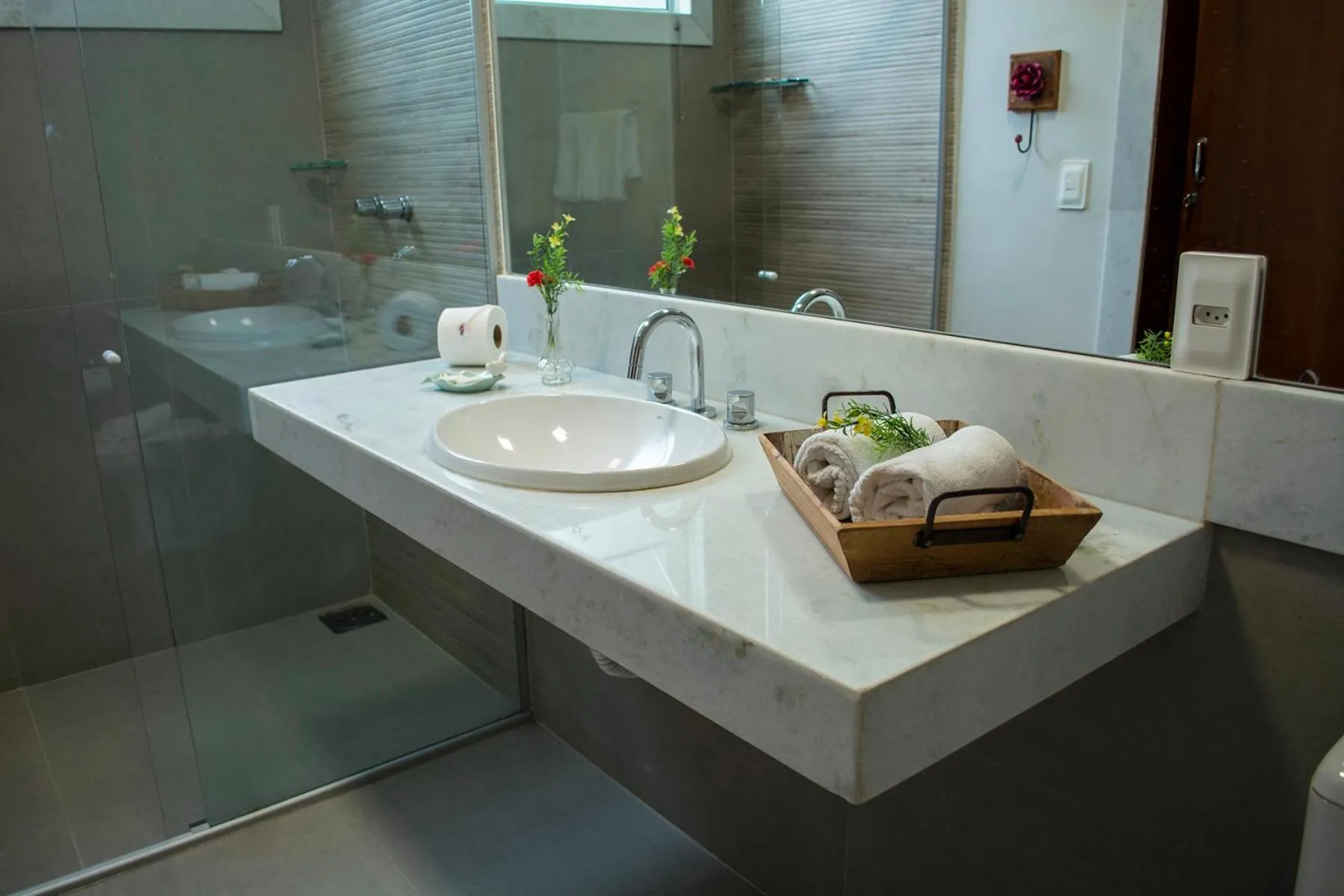Bathroom in Pousada Recanto das Araras
