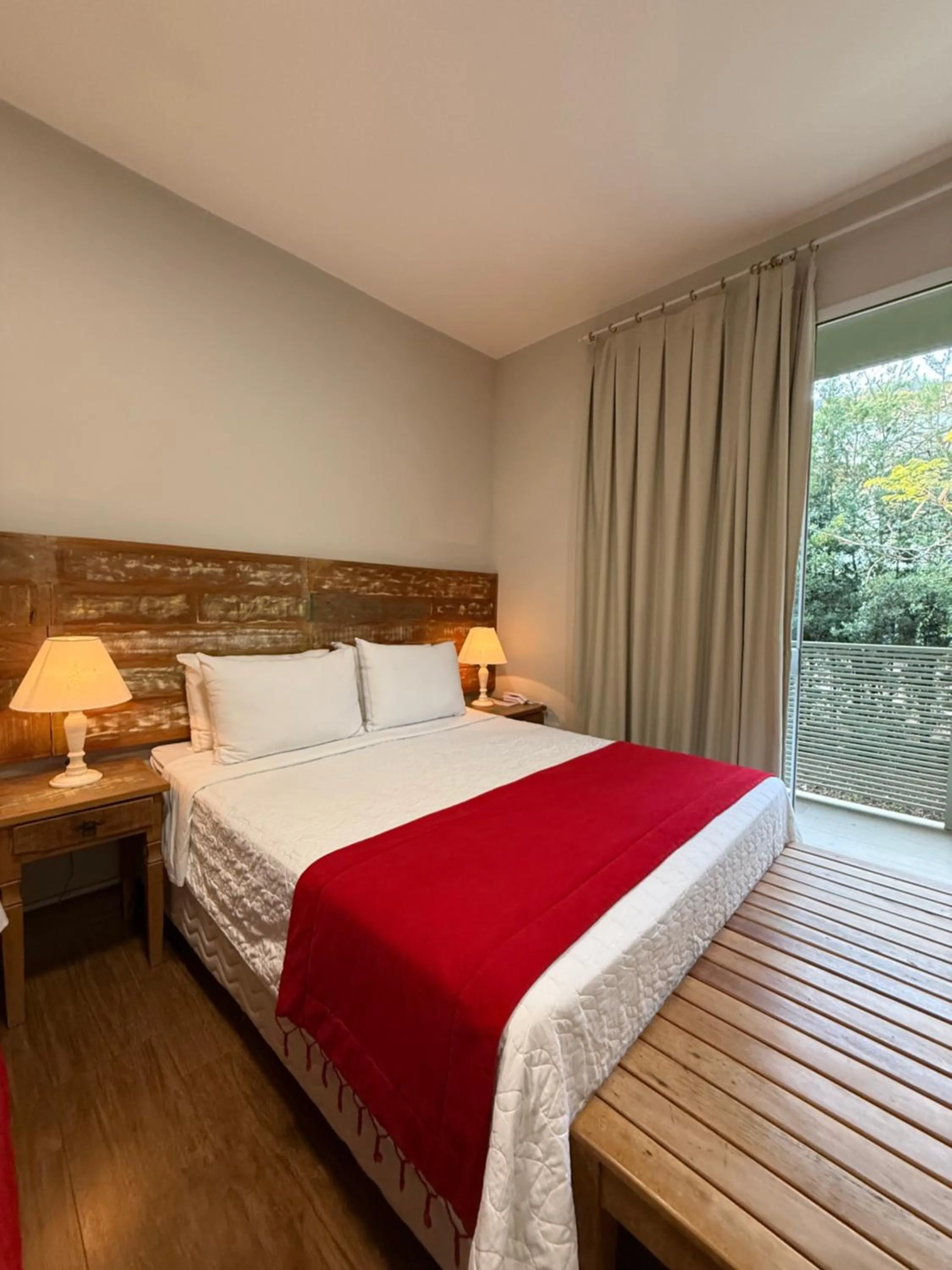 Bed in Pousada Recanto das Araras