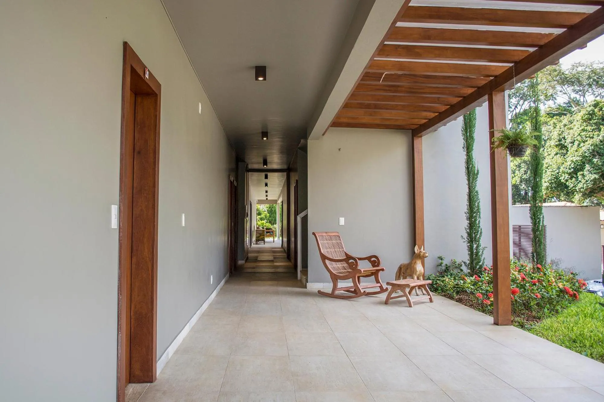 Balcony/Terrace in Pousada Recanto das Araras