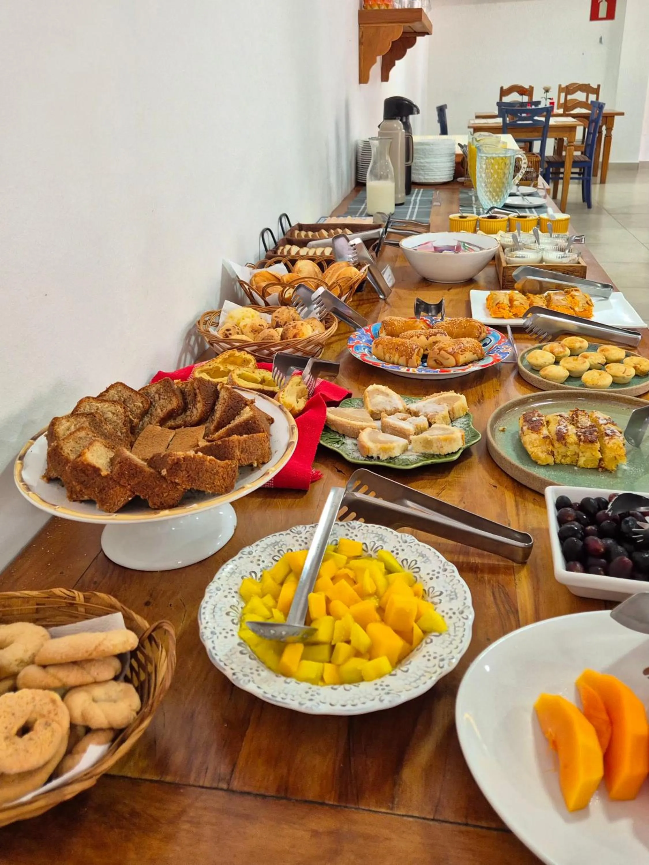 Food and drinks in Pousada Recanto das Araras