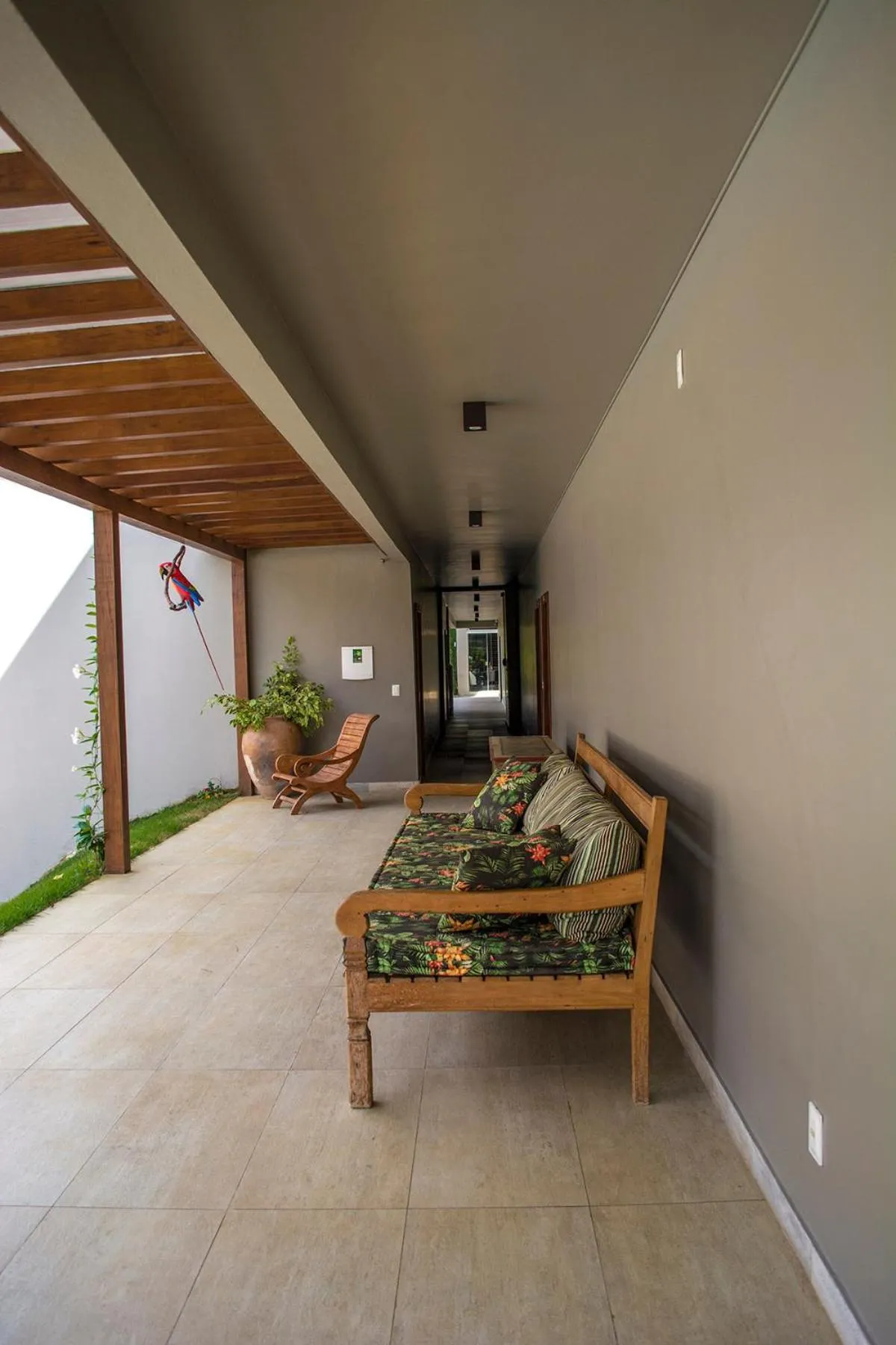 Balcony/Terrace in Pousada Recanto das Araras