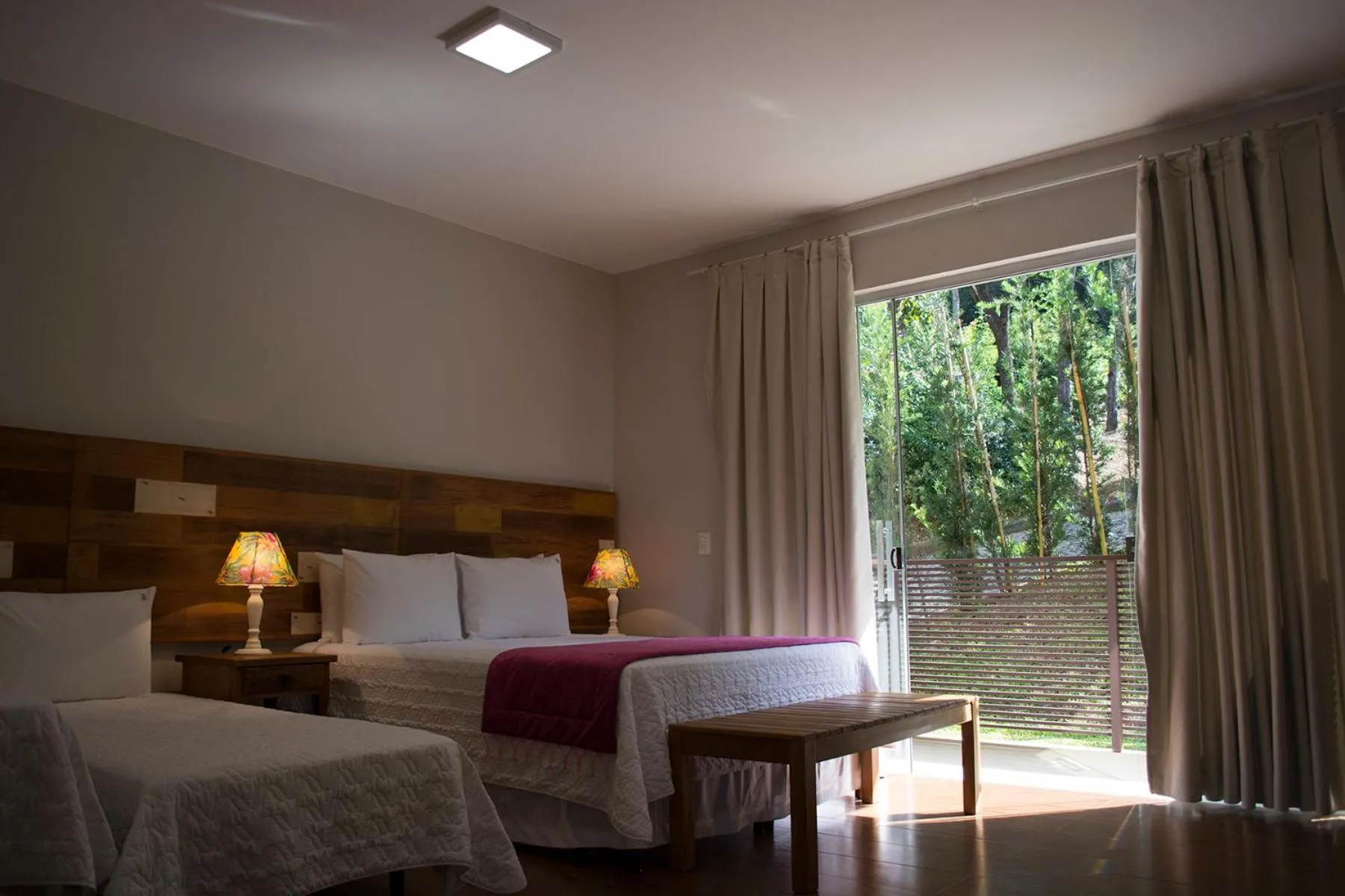 Bed in Pousada Recanto das Araras