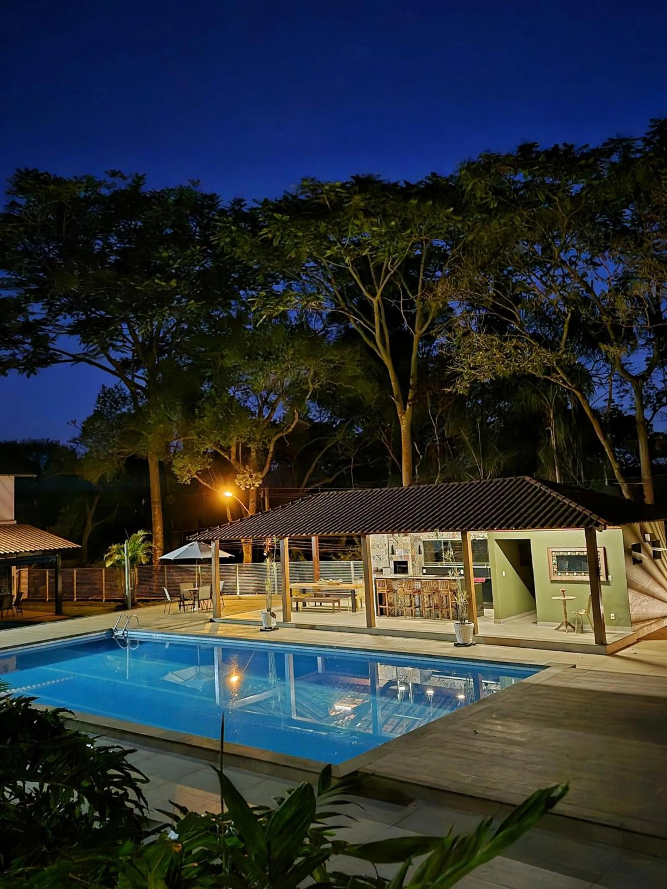 Night in Pousada Recanto das Araras