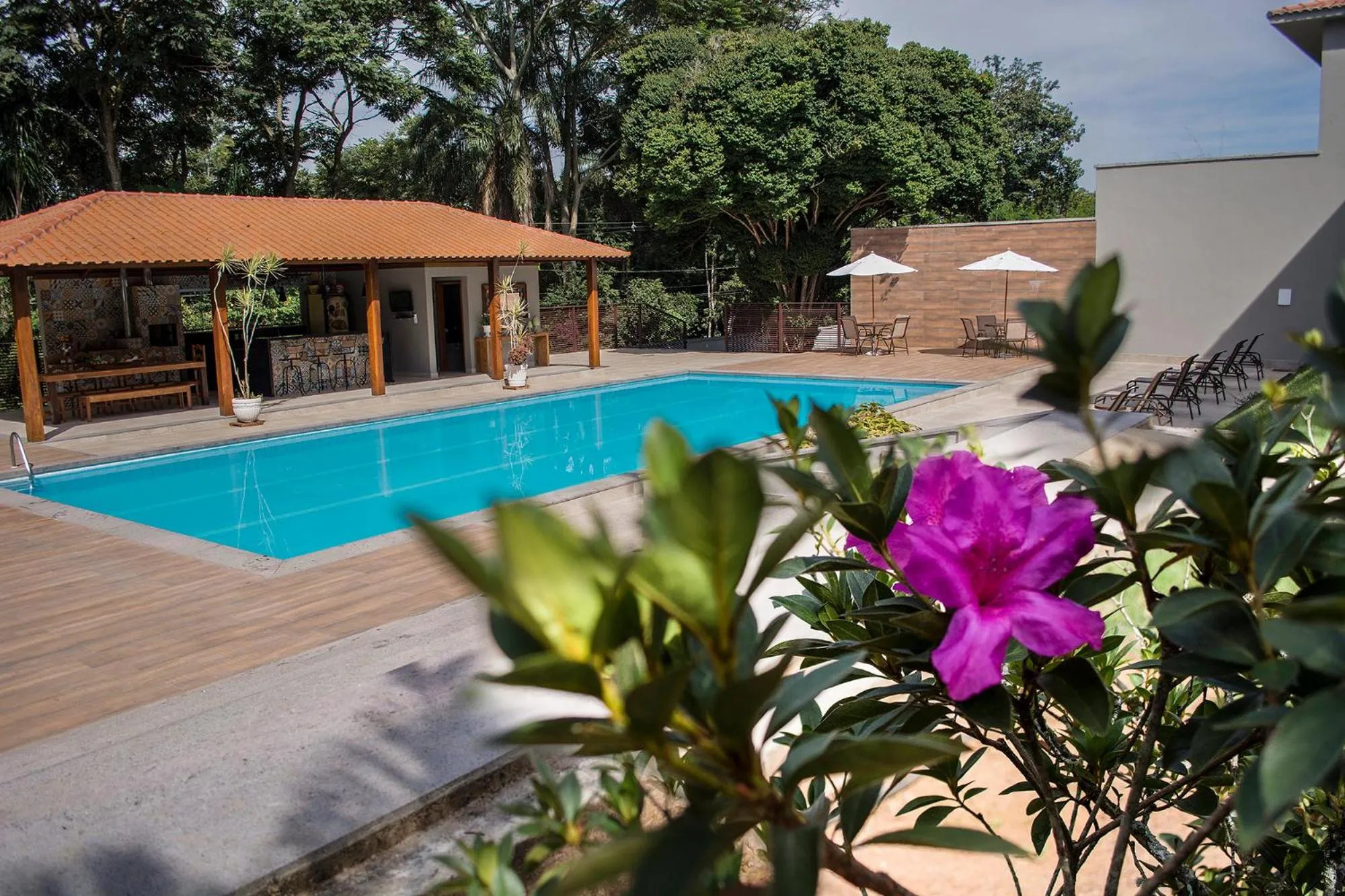 BBQ facilities in Pousada Recanto das Araras