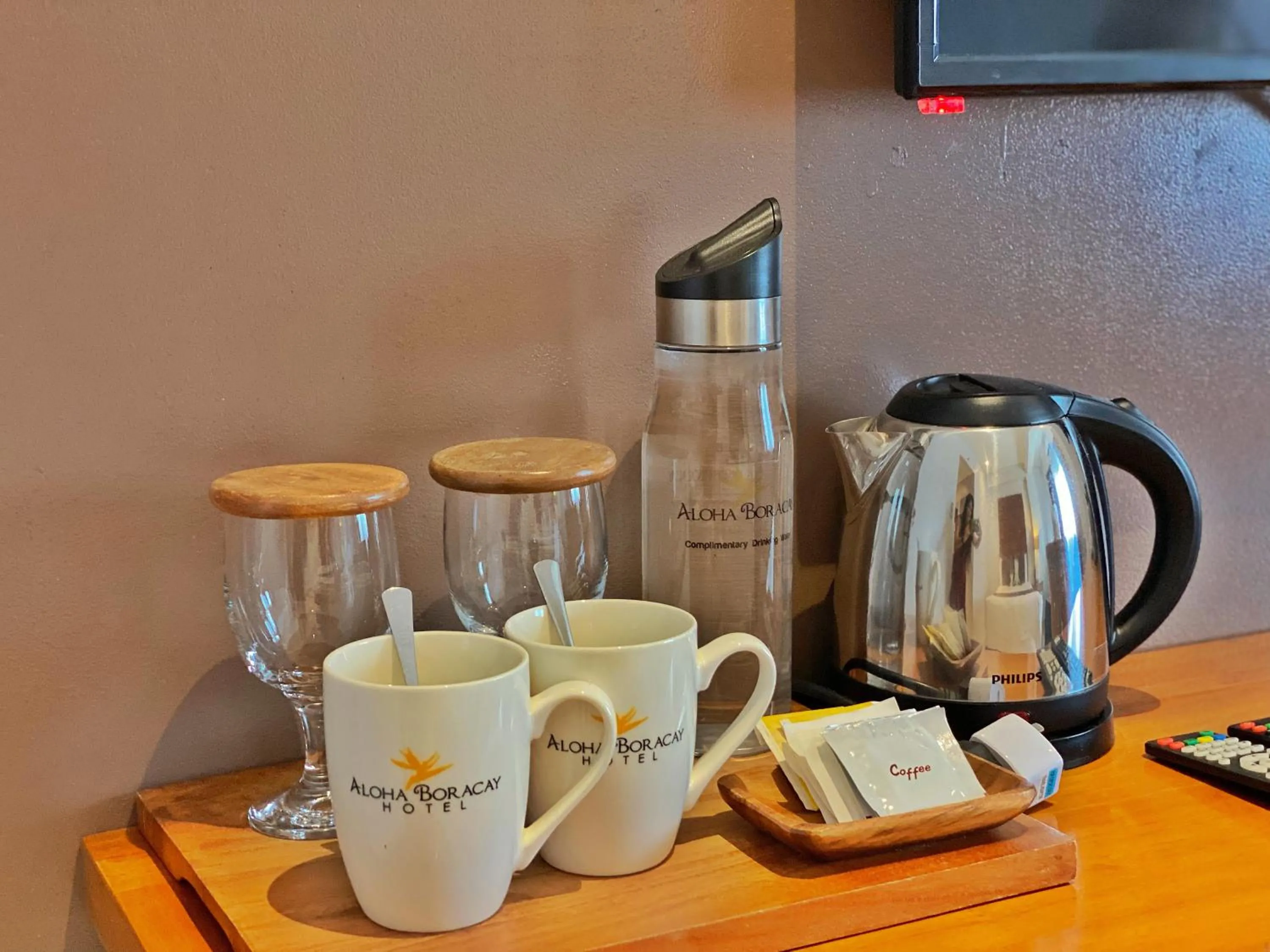 Coffee/tea facilities in Aloha Boracay Hotel