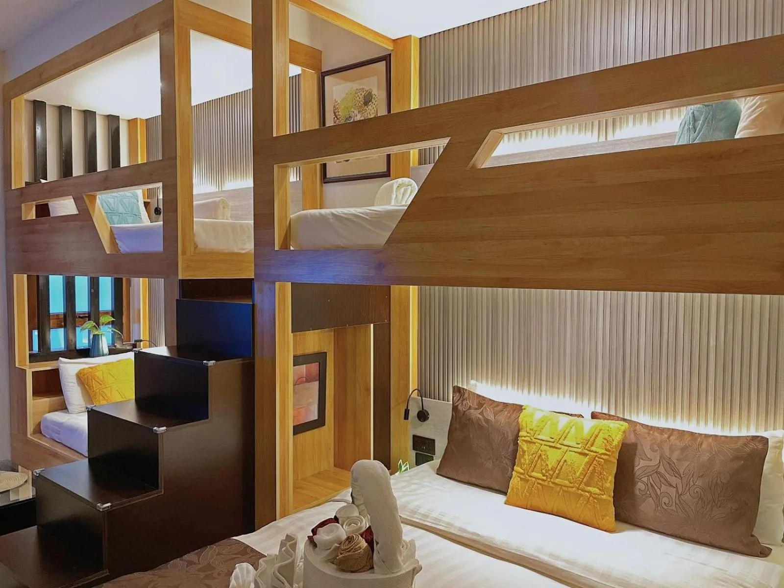 Bed in Aloha Boracay Hotel