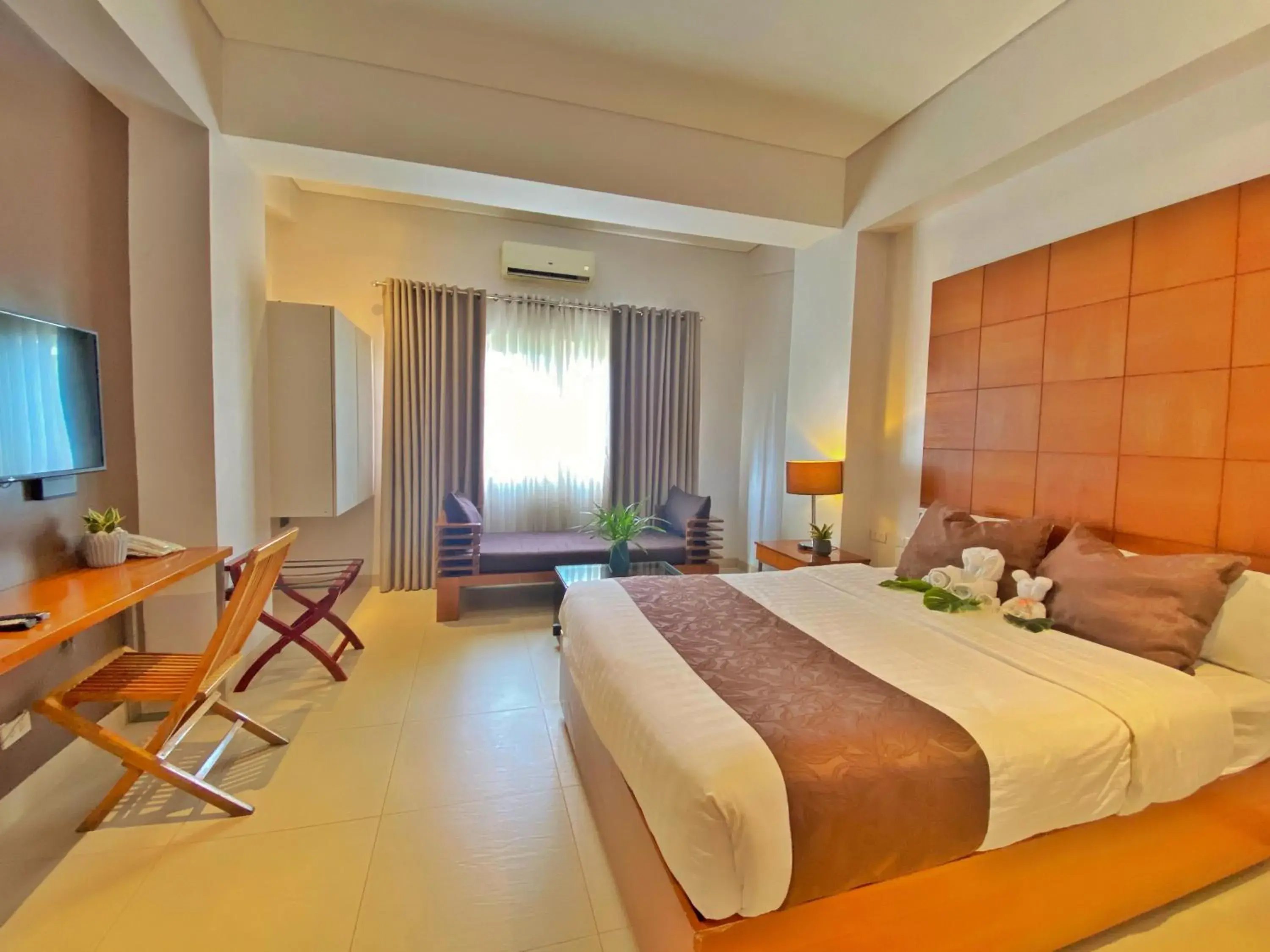 Bed in Aloha Boracay Hotel Bed in Aloha Boracay Hotel