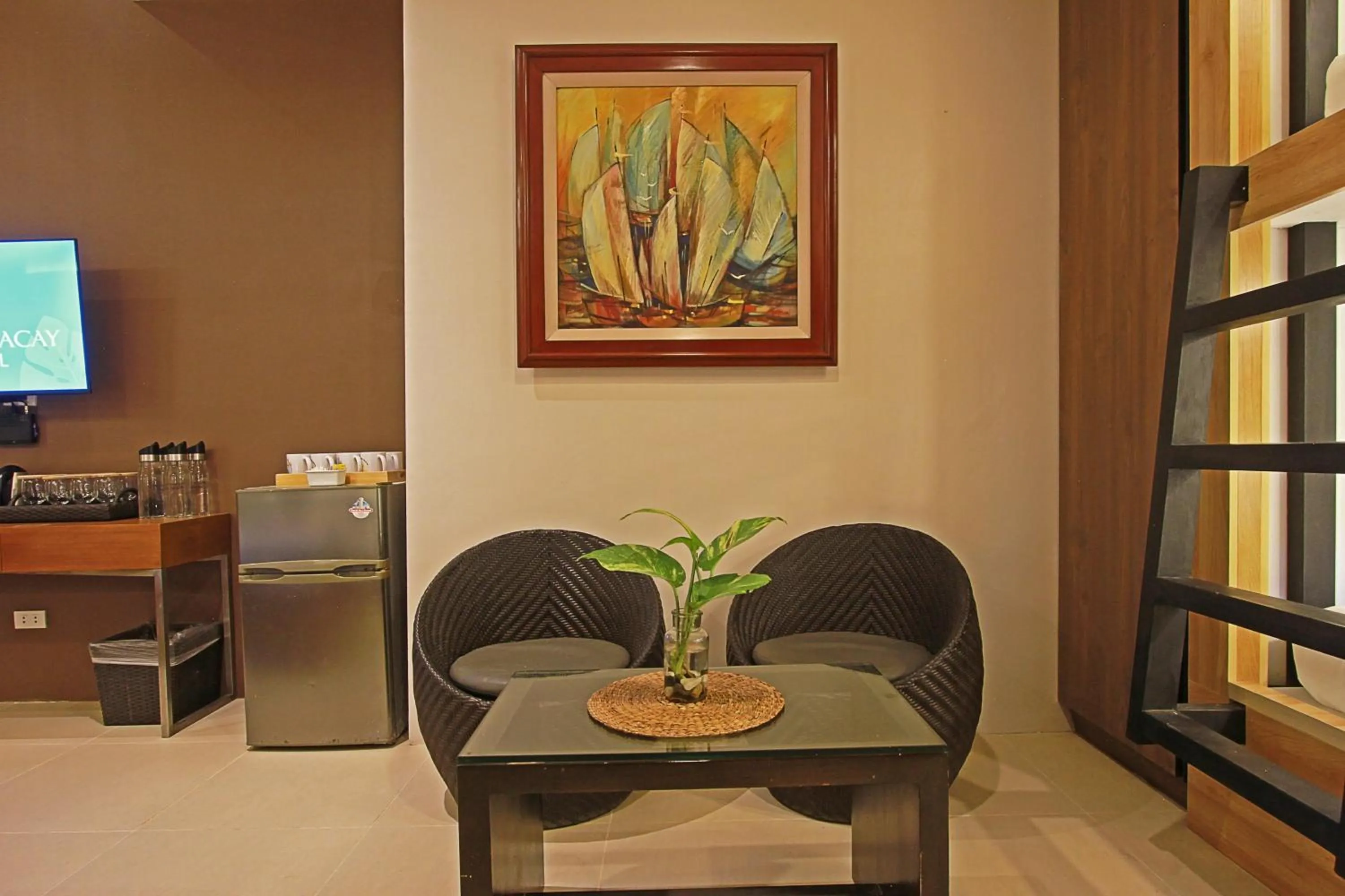 Living room in Aloha Boracay Hotel