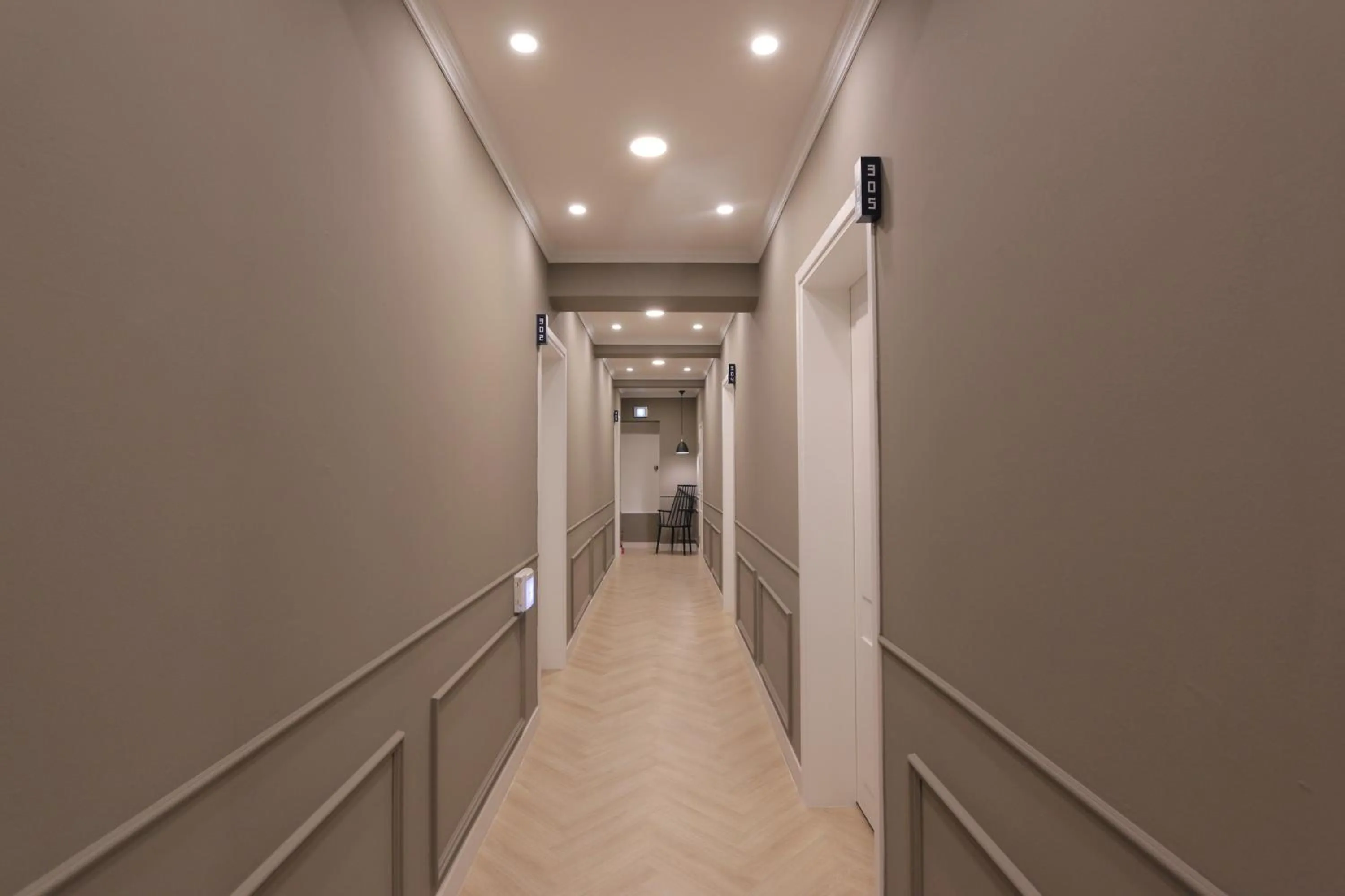 Decorative detail in Blueboat Hostel Haeundae