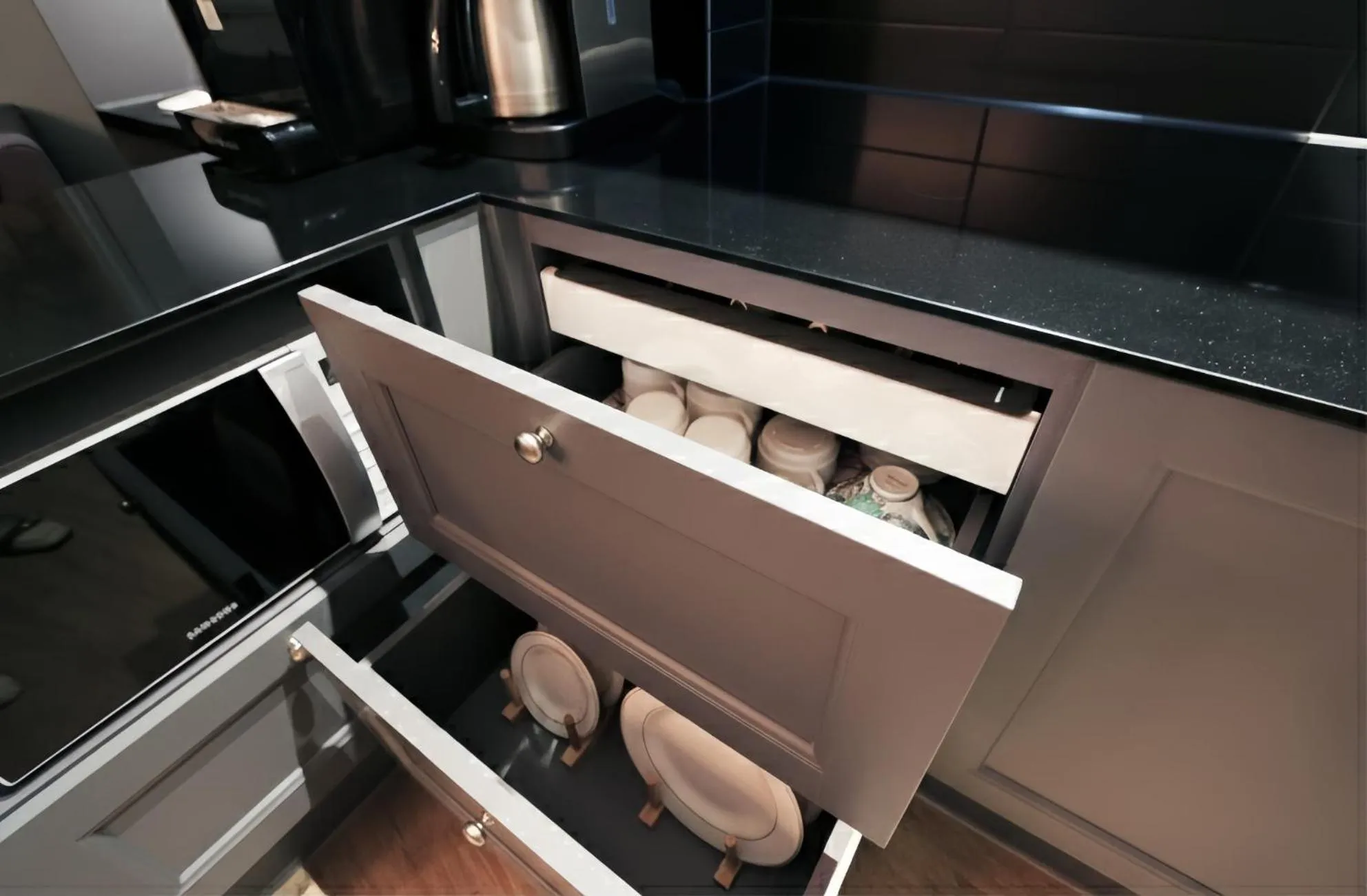 Kitchen or kitchenette in Blueboat Hostel Haeundae