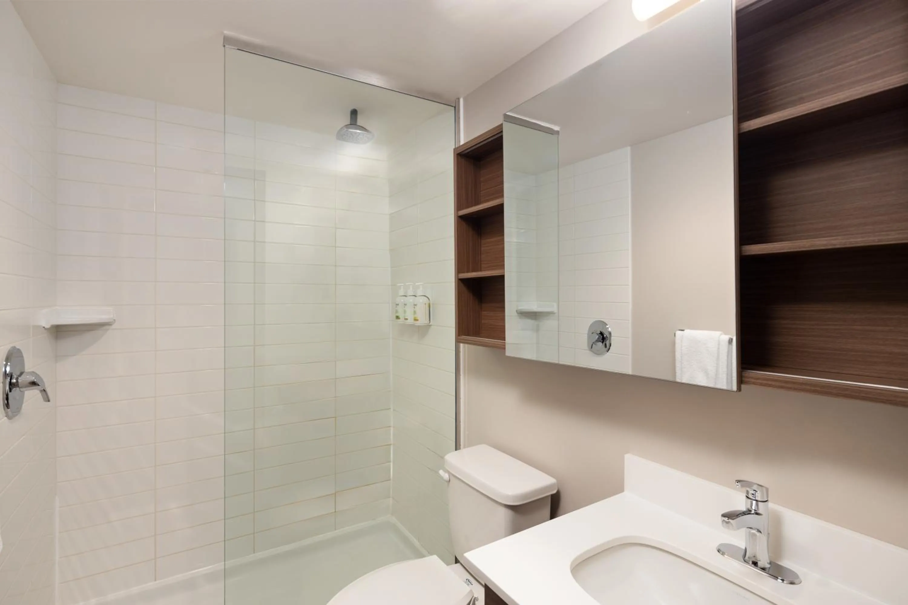 Shower in Microtel Inn & Suites by Wyndham Kirkland Lake