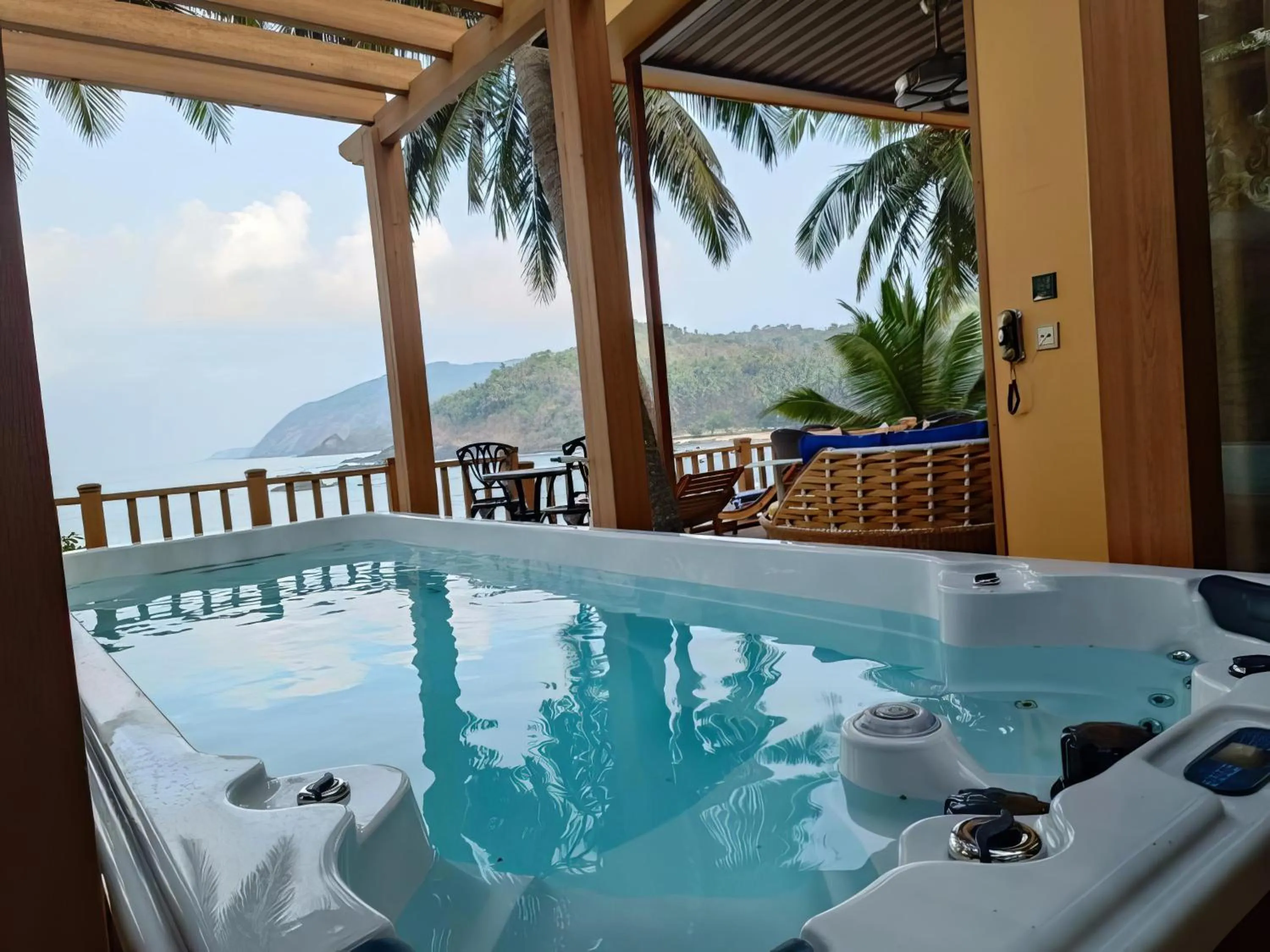 Pool view in Cola Goa Beach Resort