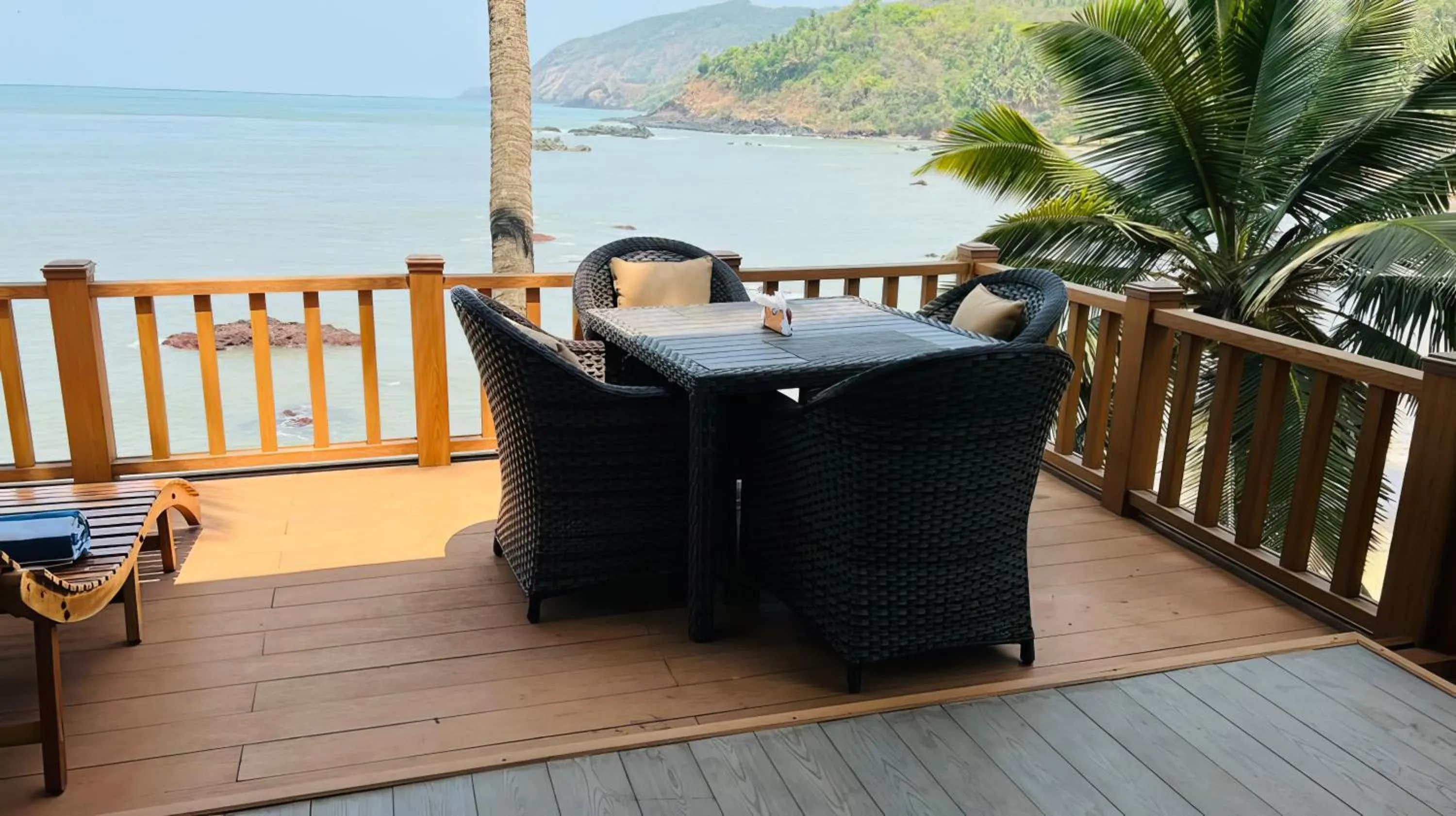 Seating area in Cola Goa Beach Resort