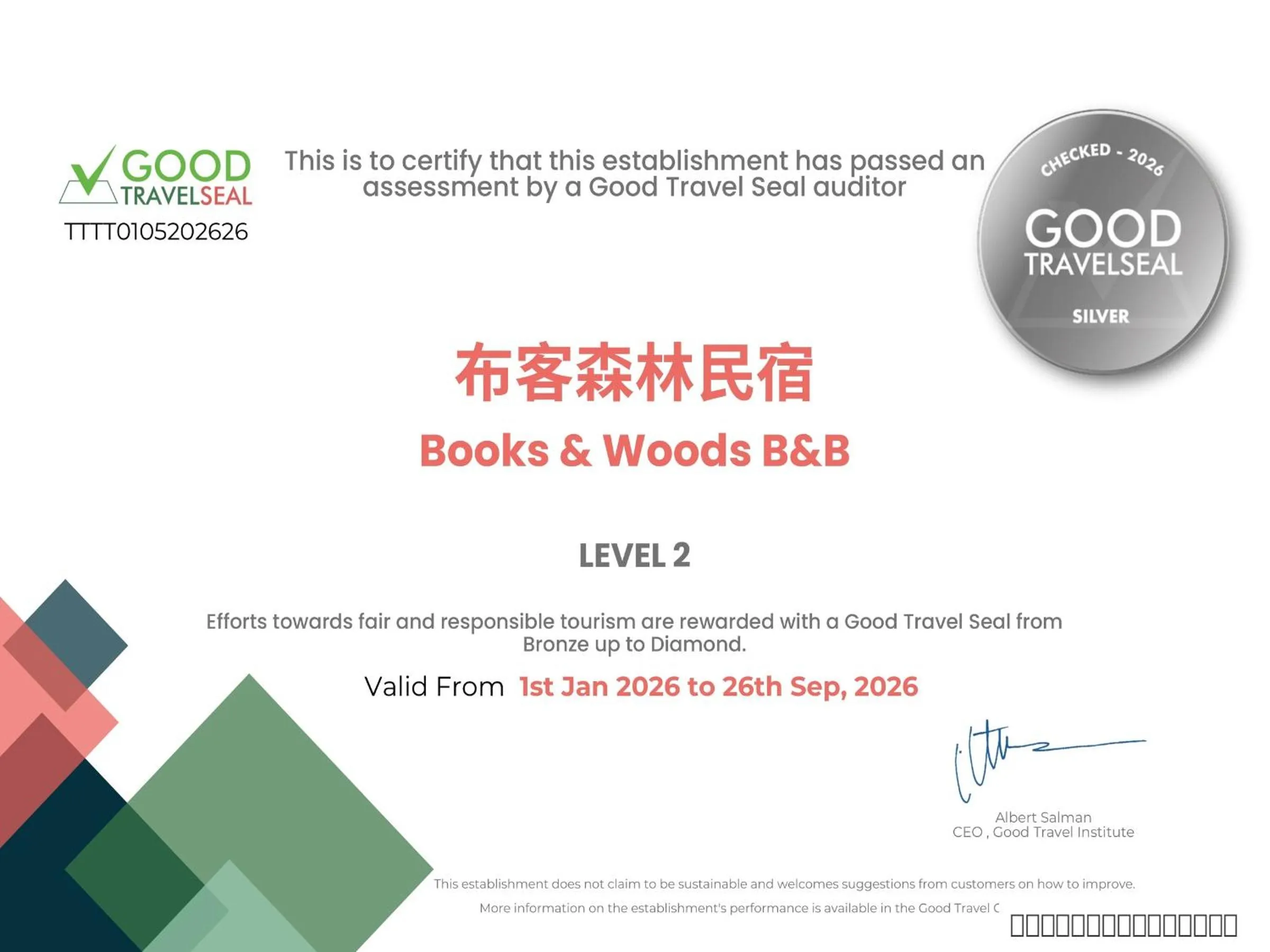 Property logo or sign in Books & Woods Bed and Breakfast