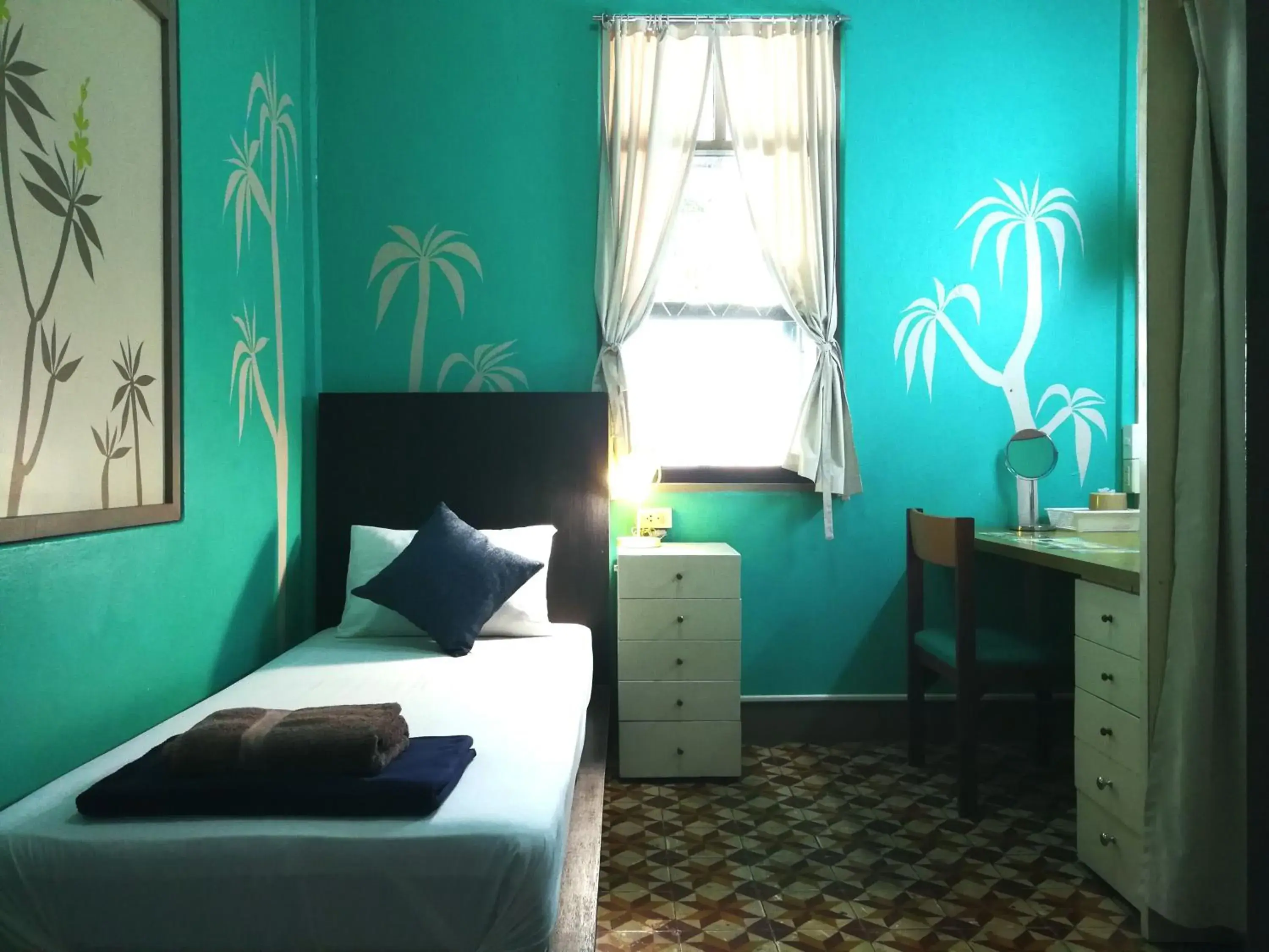 Bedroom, Bed in 60 Blue House Bedroom, Bed in 60 Blue House