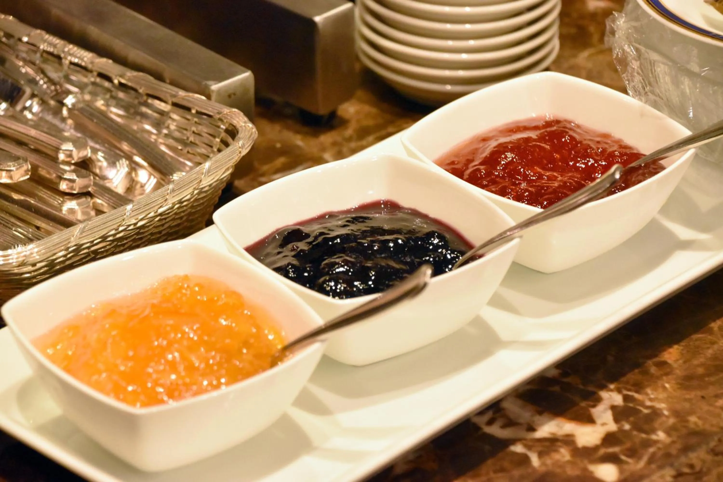 Buffet breakfast in Okura Chiba Hotel