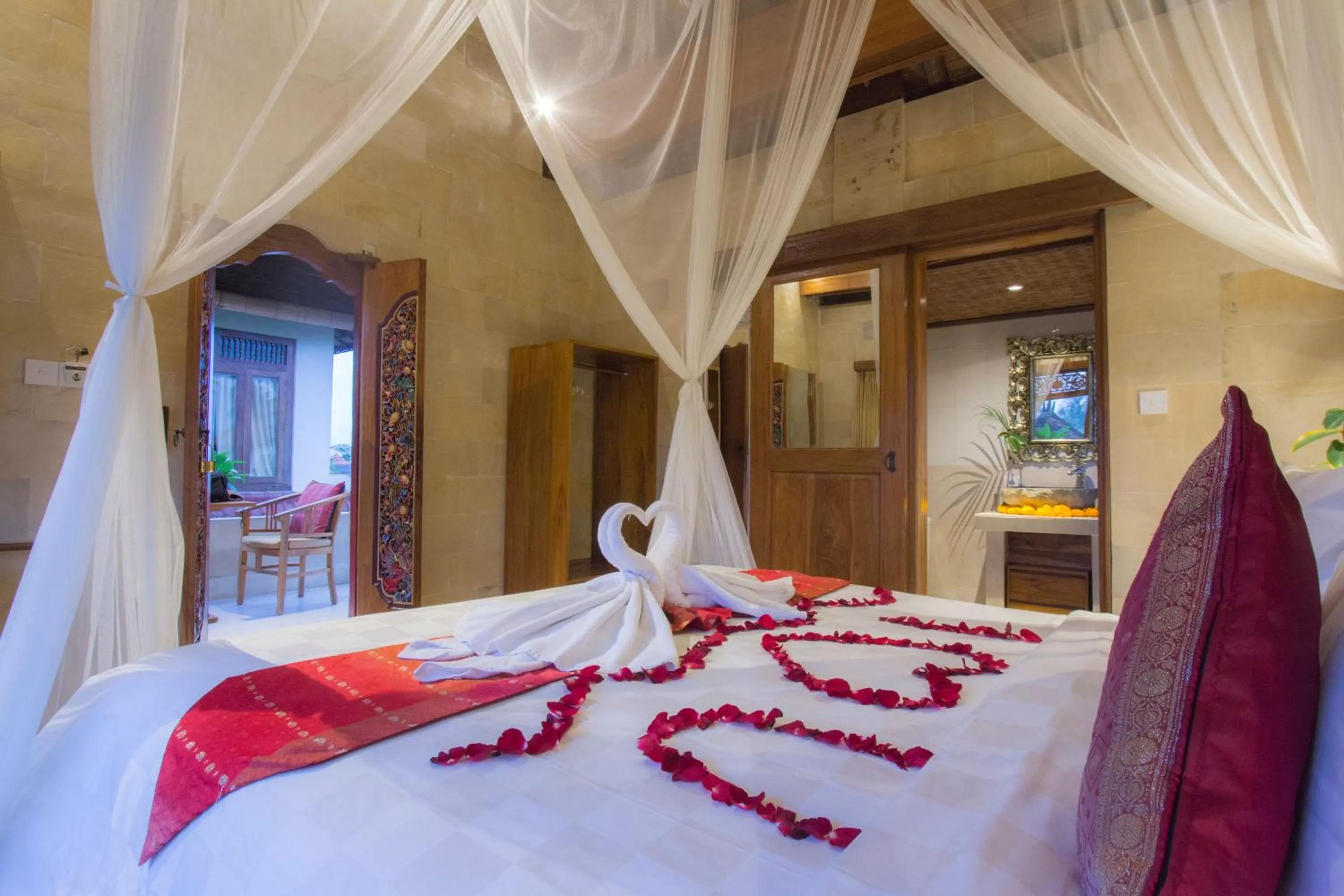 Bed in Pondok Prapen Guest House