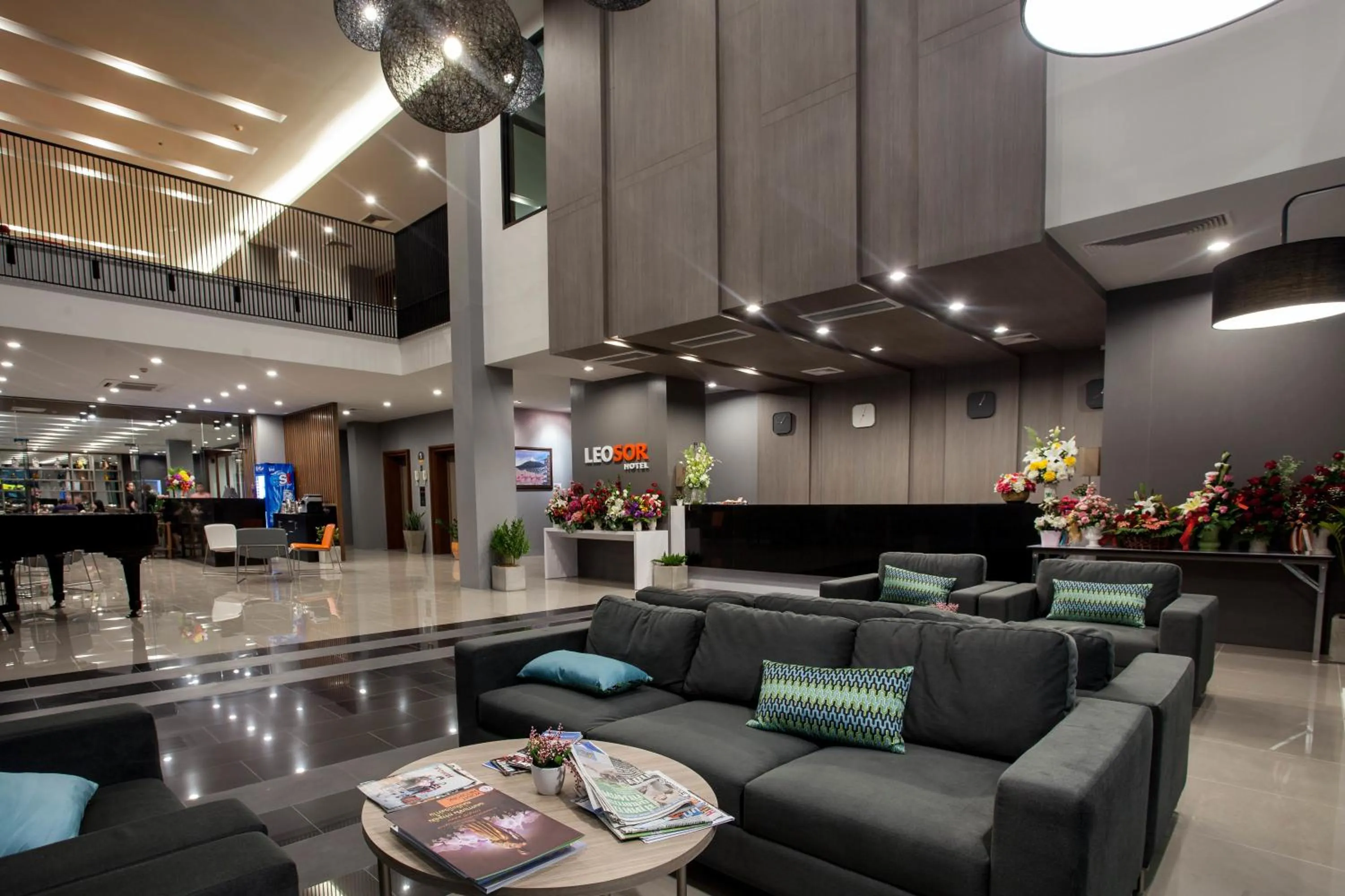 Lobby or reception in Leosor Hotel