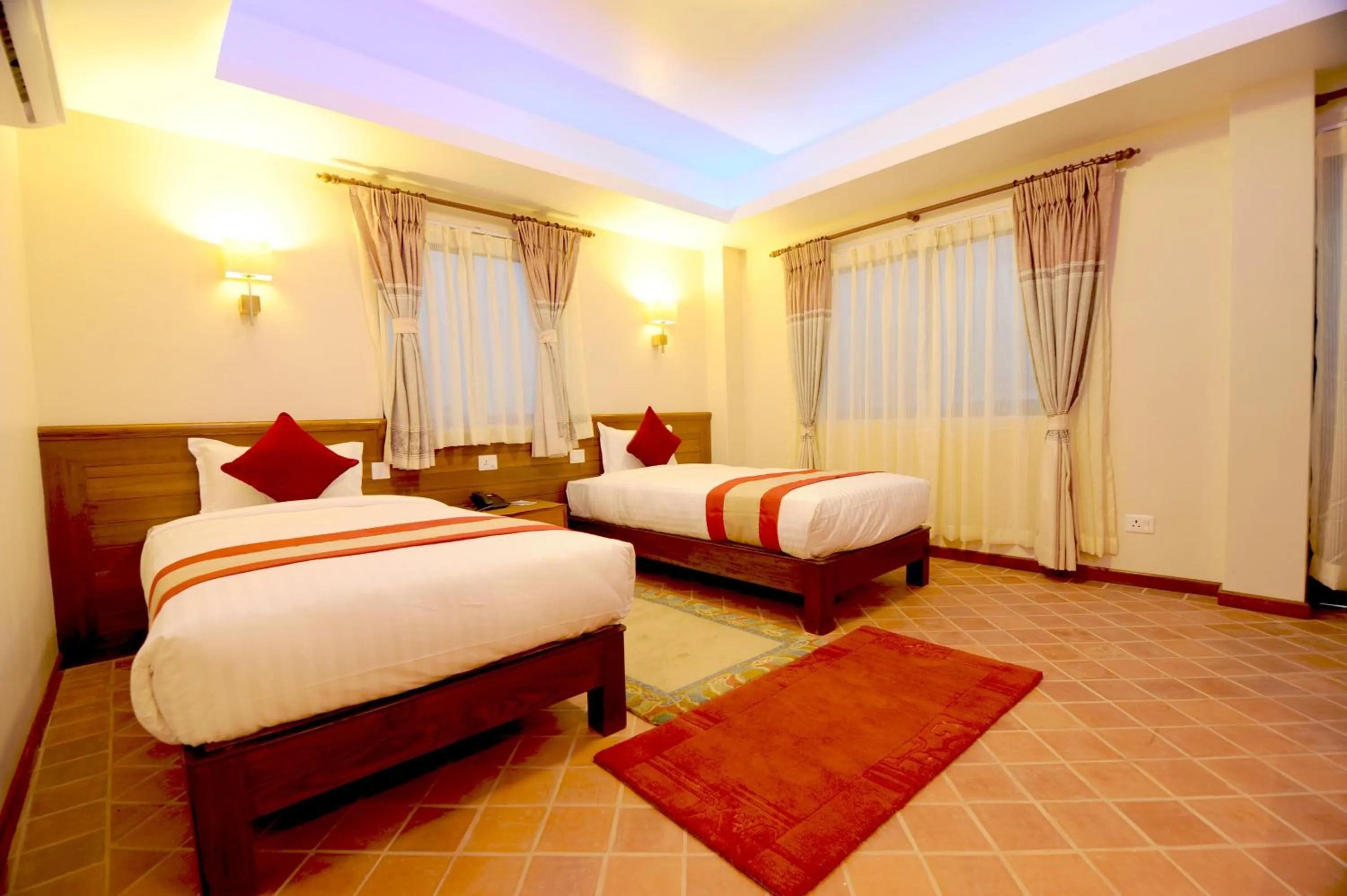 Bed in Hotel Utsab Himalaya