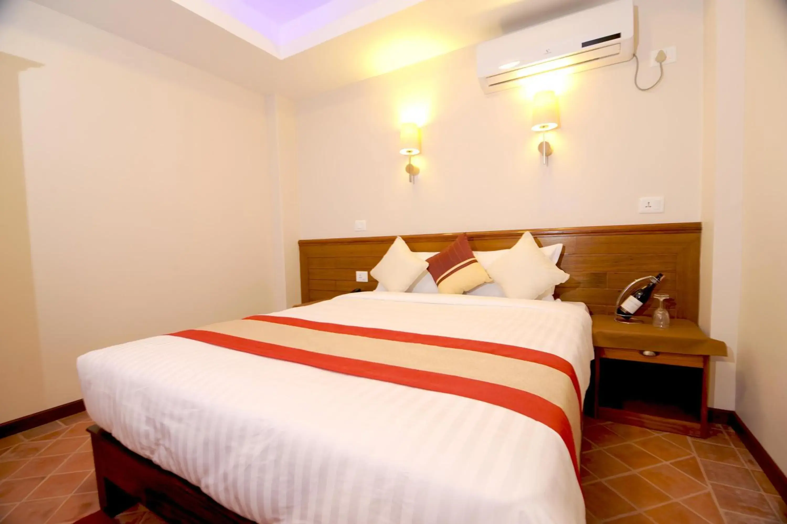 Bed in Hotel Utsab Himalaya Bed in Hotel Utsab Himalaya