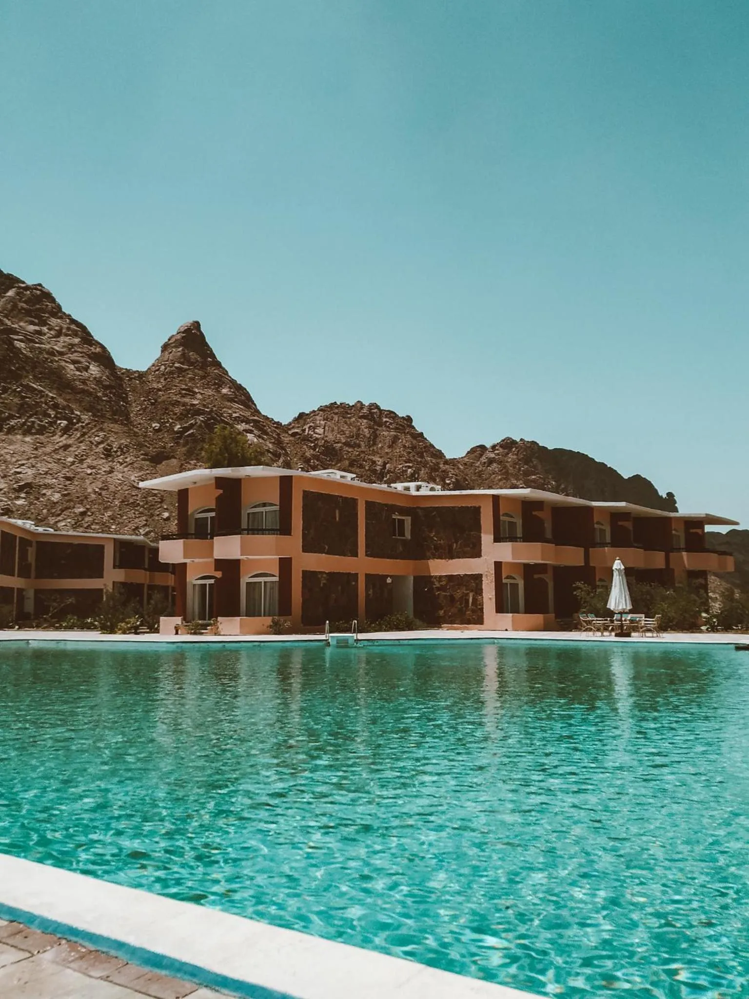 Pool view in Morgenland Holly Village