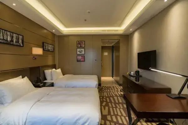 Bed in Meilun Hotel, Tianjin Binhai Development Zone Bed in Meilun Hotel, Tianjin Binhai Development Zone
