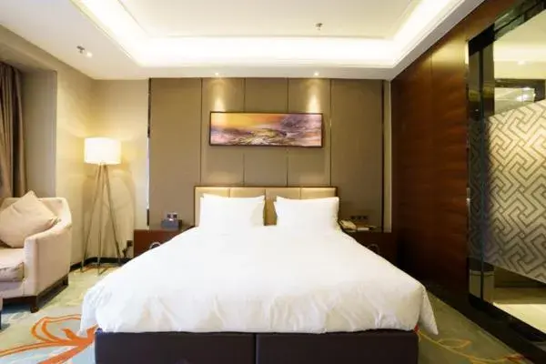 Bed in Meilun Hotel, Tianjin Binhai Development Zone Bed in Meilun Hotel, Tianjin Binhai Development Zone