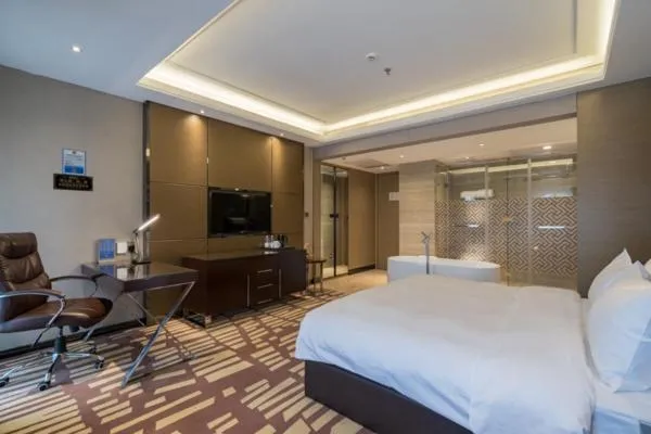 Bed in Meilun Hotel, Tianjin Binhai Development Zone