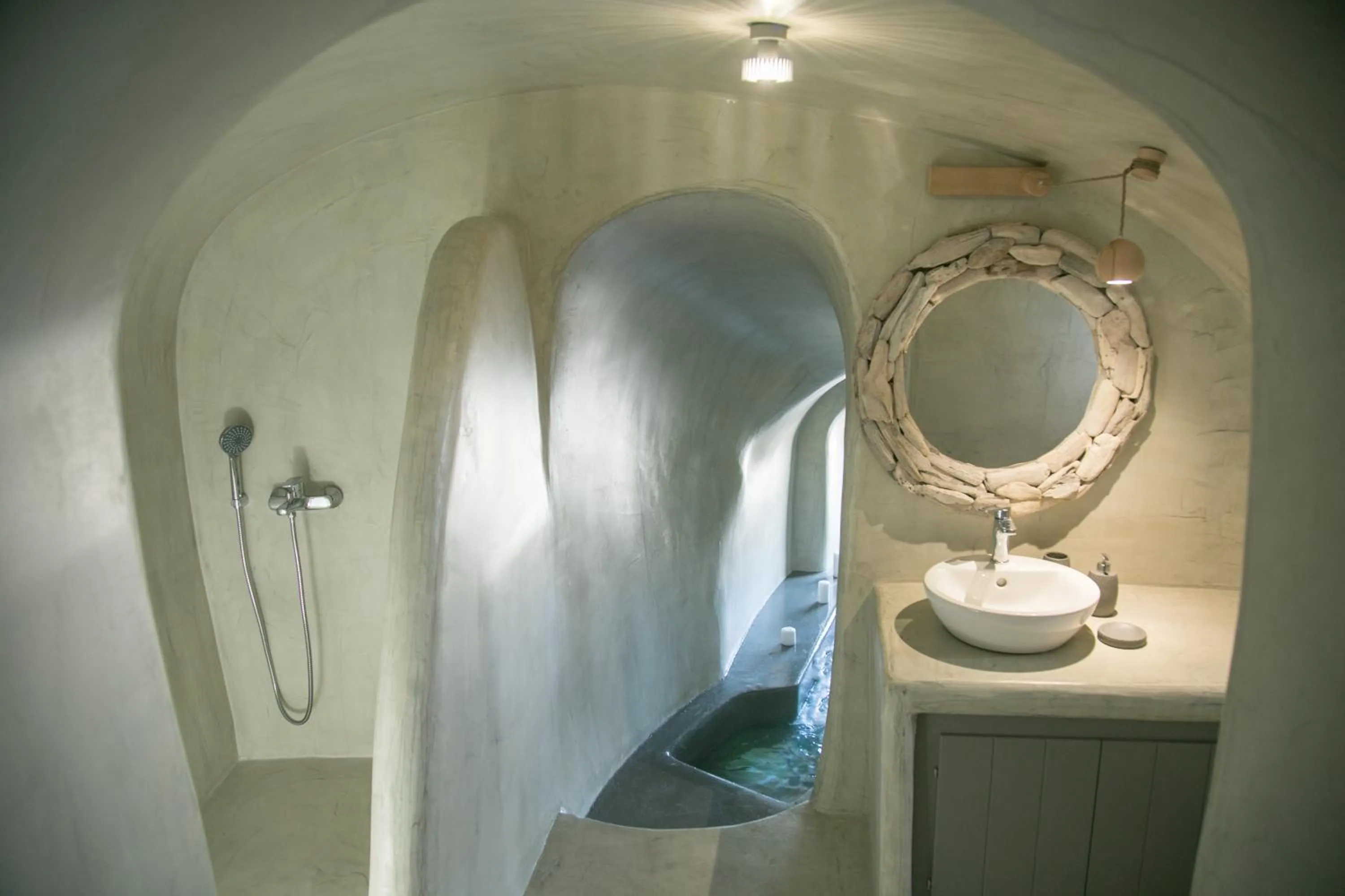 Bathroom in Santorini Villas