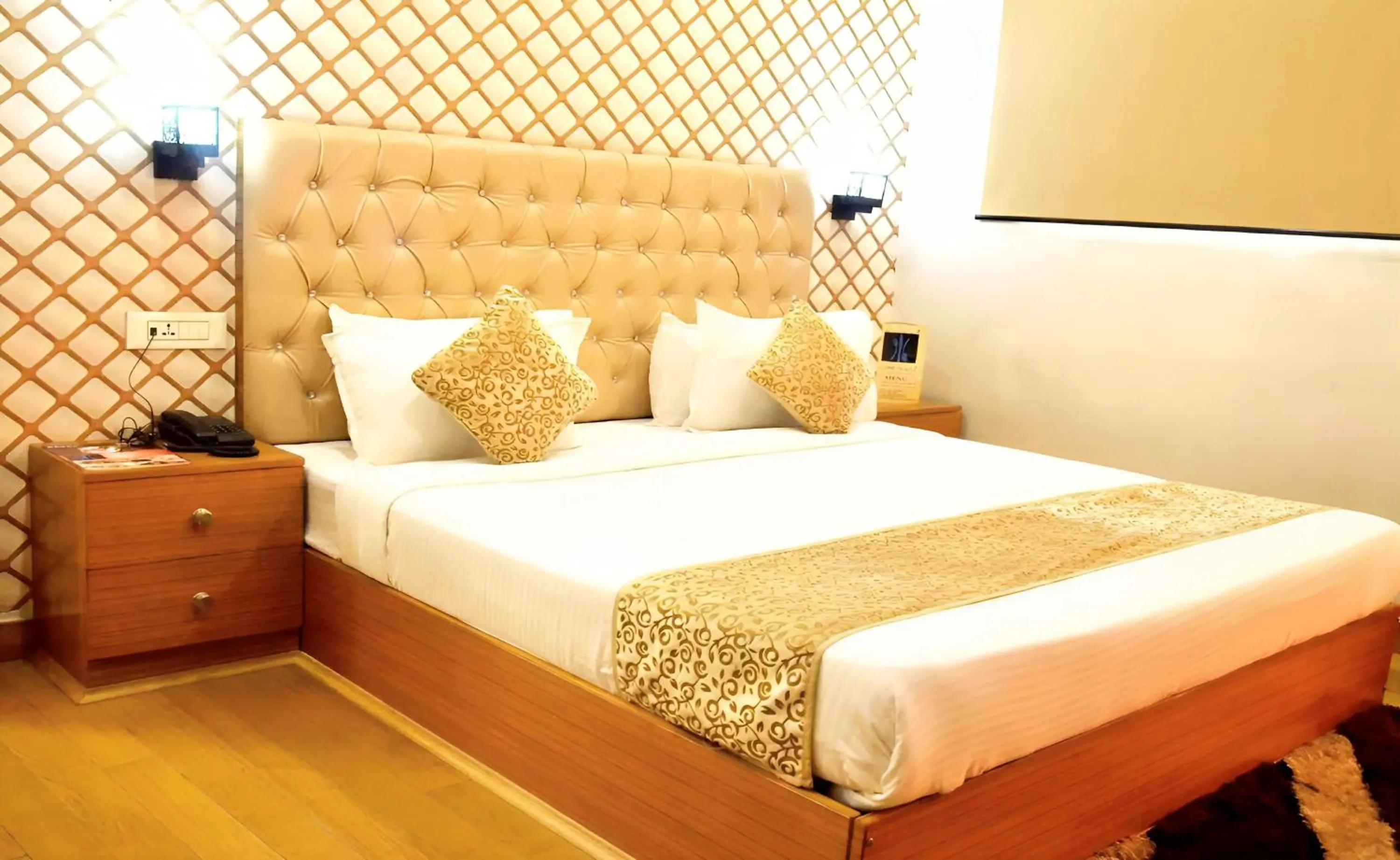 Bed in Hotel LAVENIR