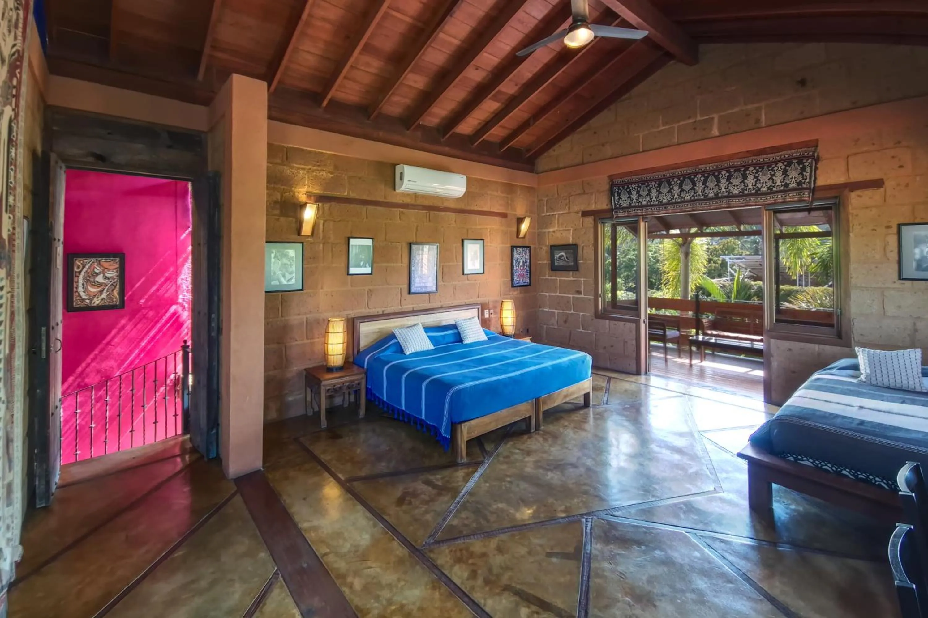 Bed in Hotel Casa San Pancho